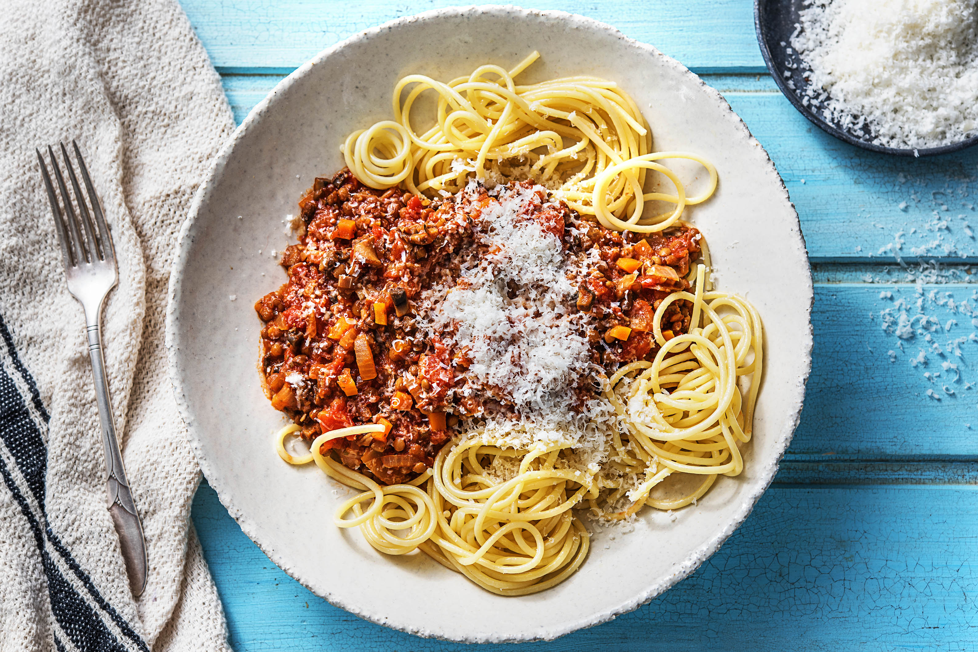 Würzige Linsenbolognese