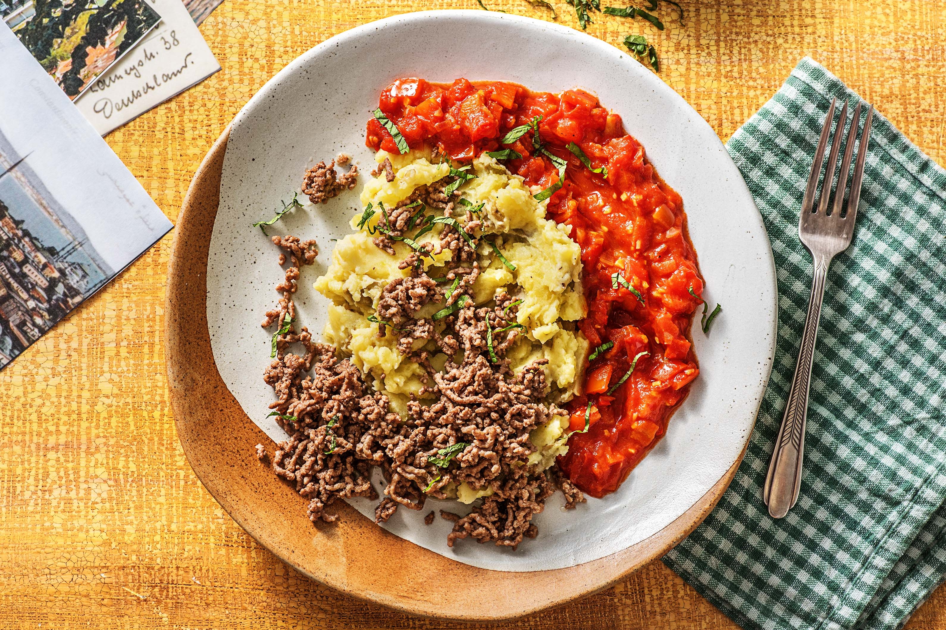 Sauce tomate à l’orientale et bœuf haché