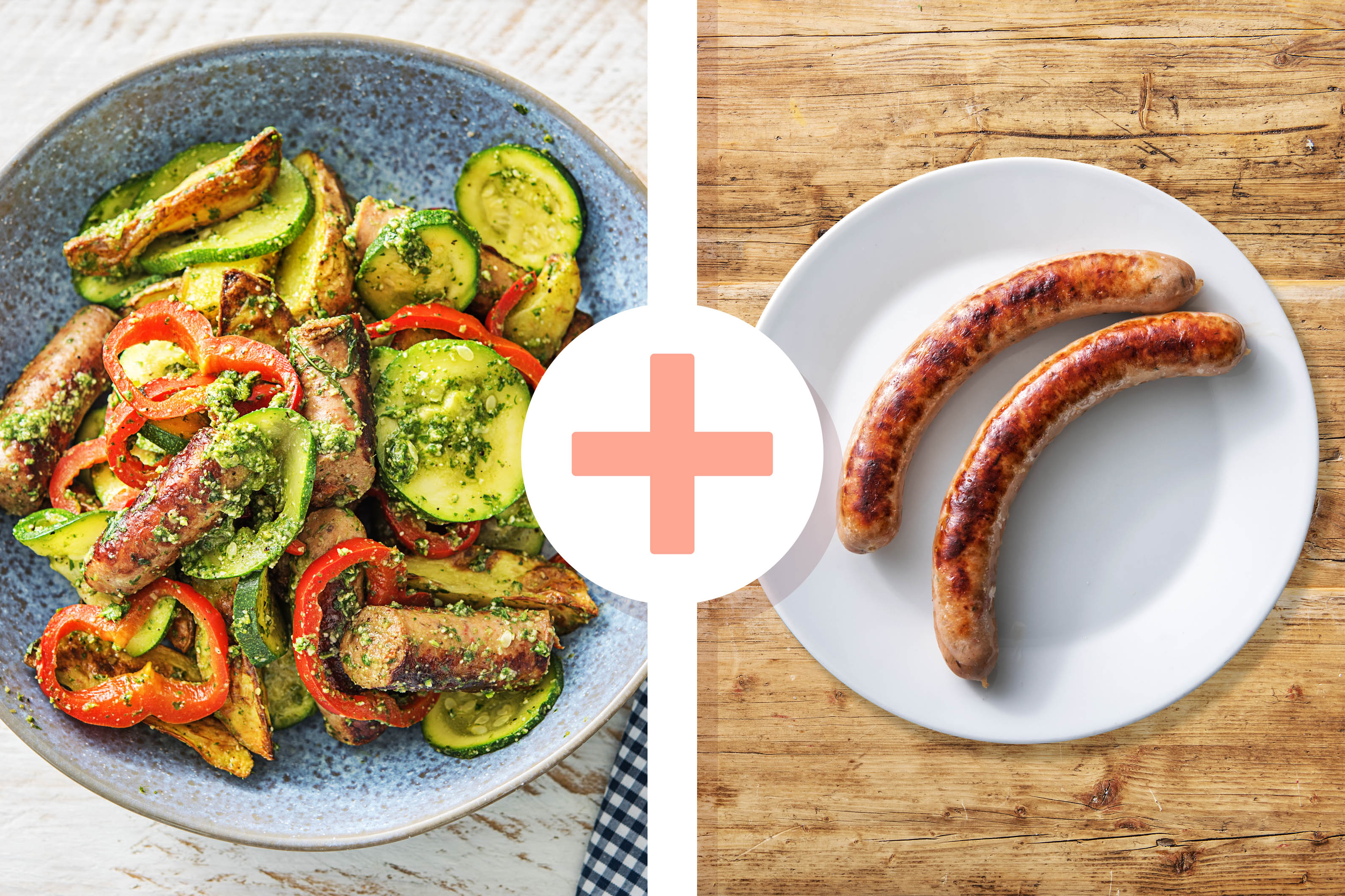 Bratwurst "Italico" und "Popeye"