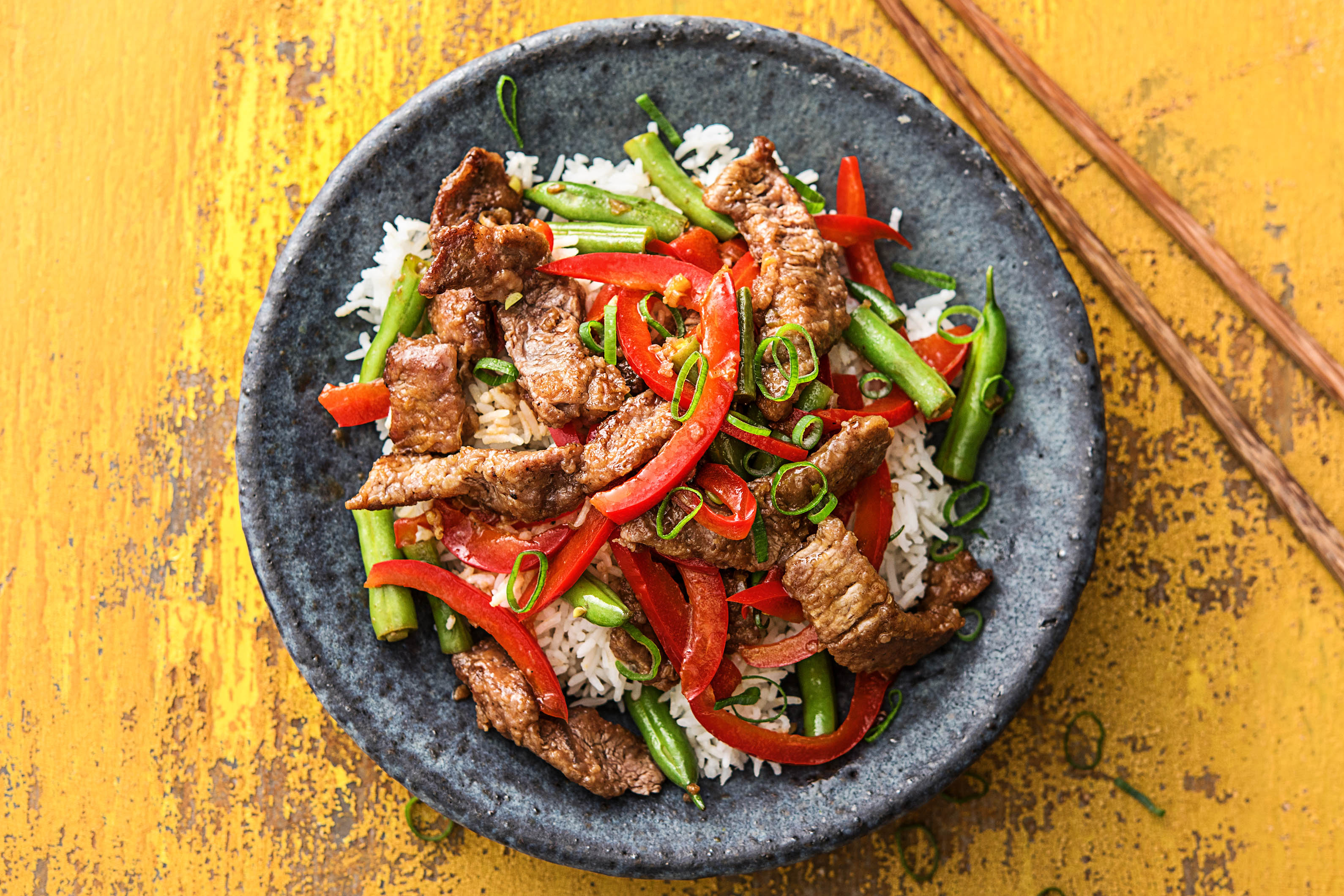 Asiatische Rinderpfanne