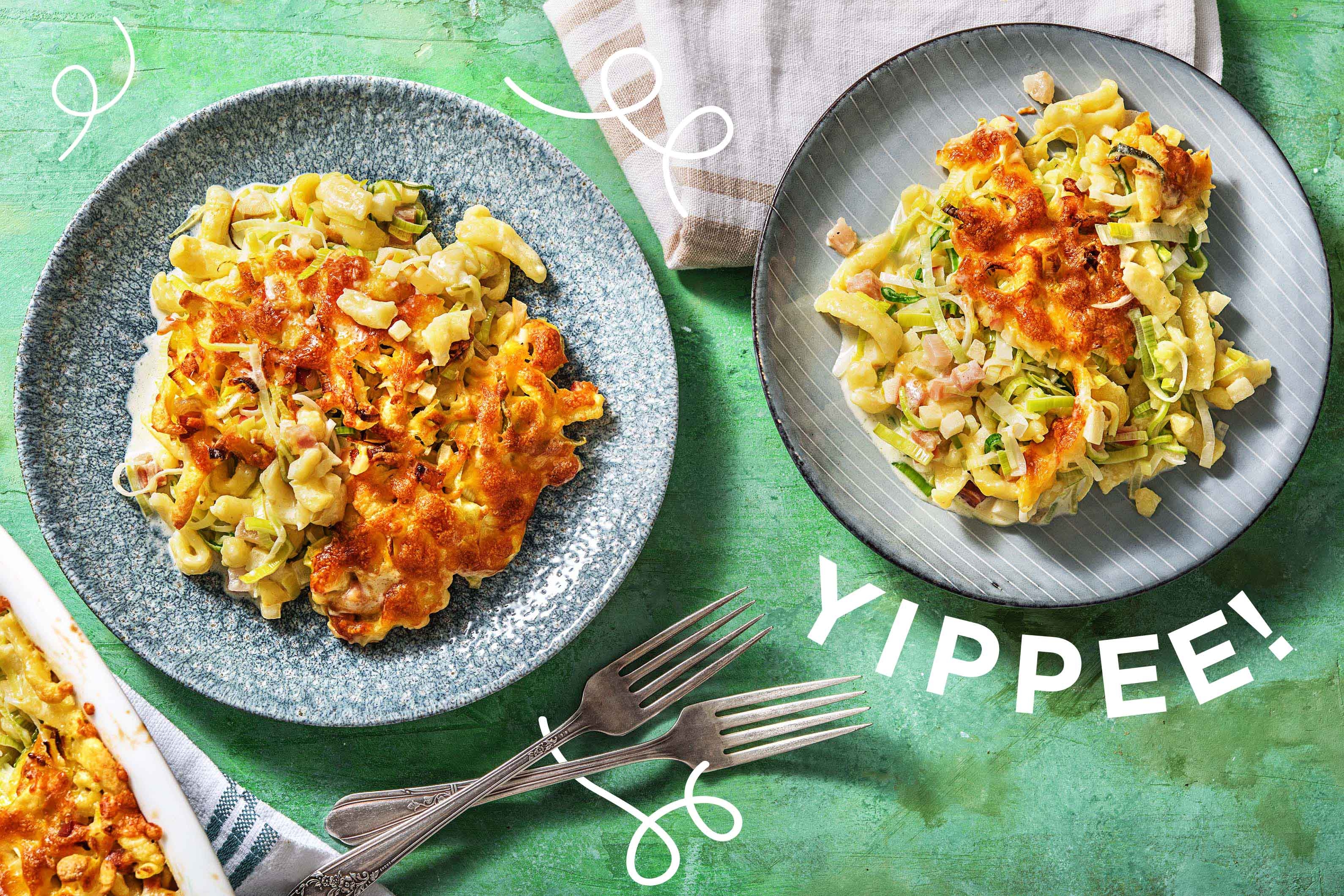 Cremiger Spätzleauflauf