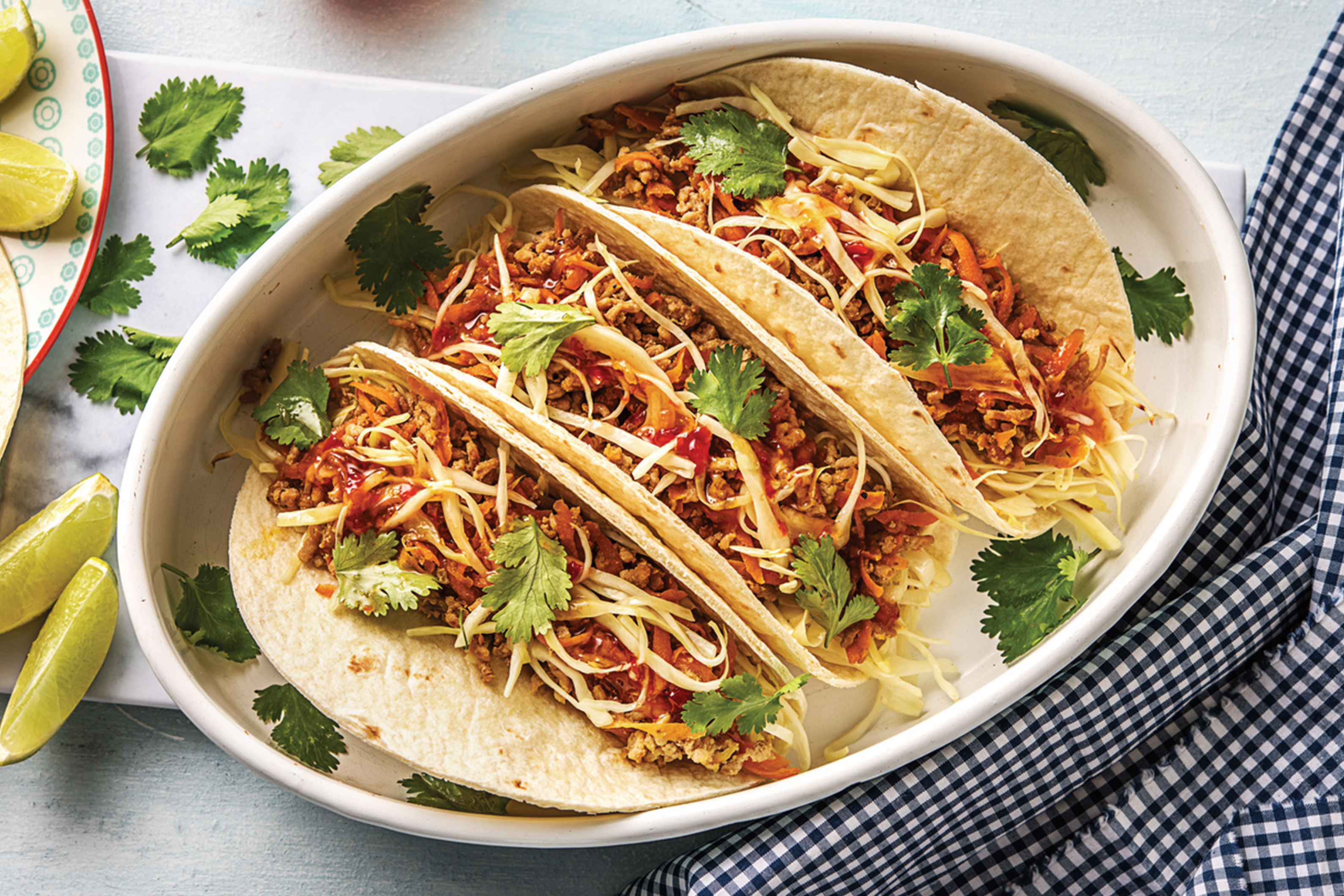 Vietnamese Zesty Ginger Pork Tacos