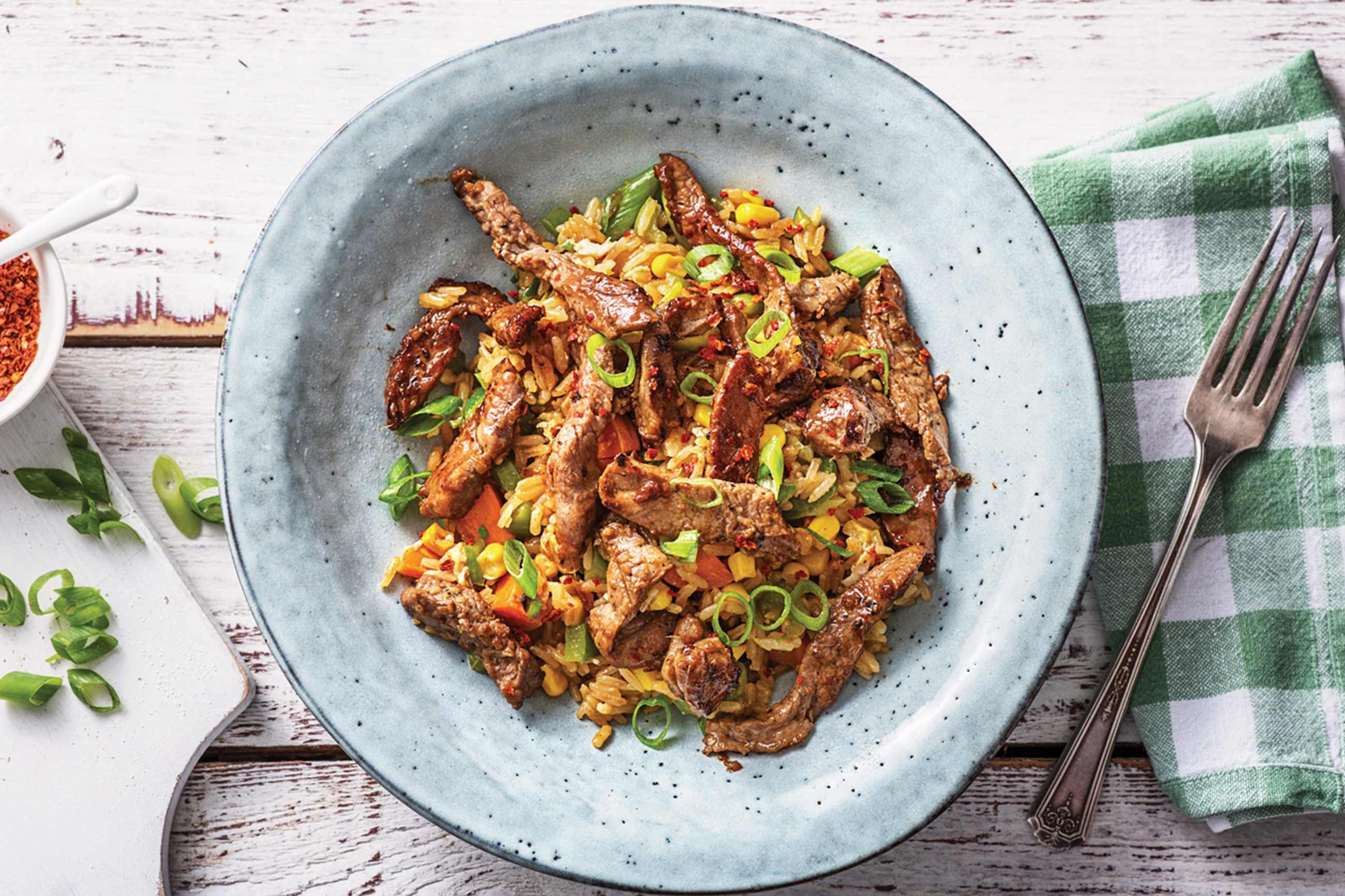 Chinese Garlic-Ginger Beef 