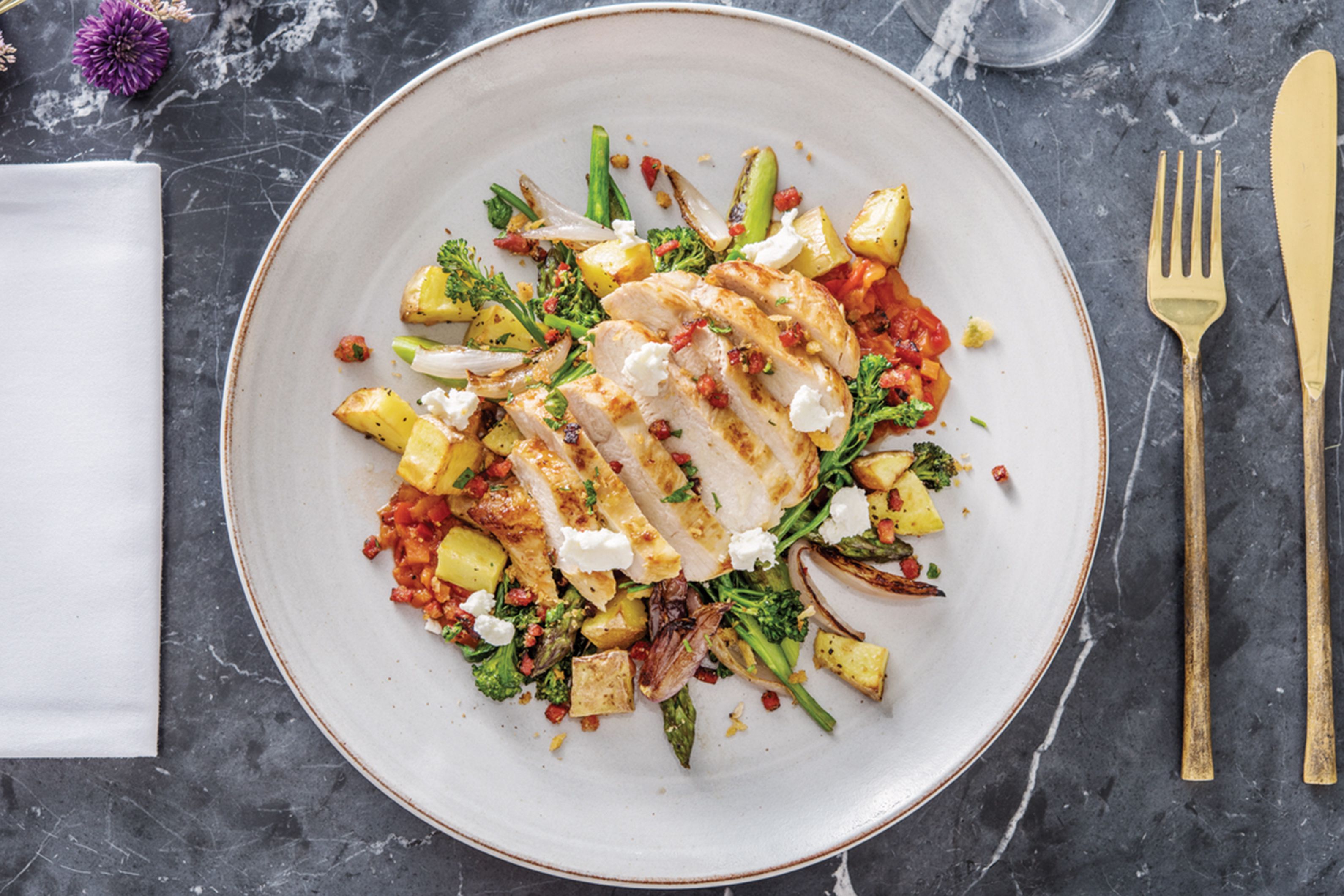 Lemon Chicken & Chorizo Crumb