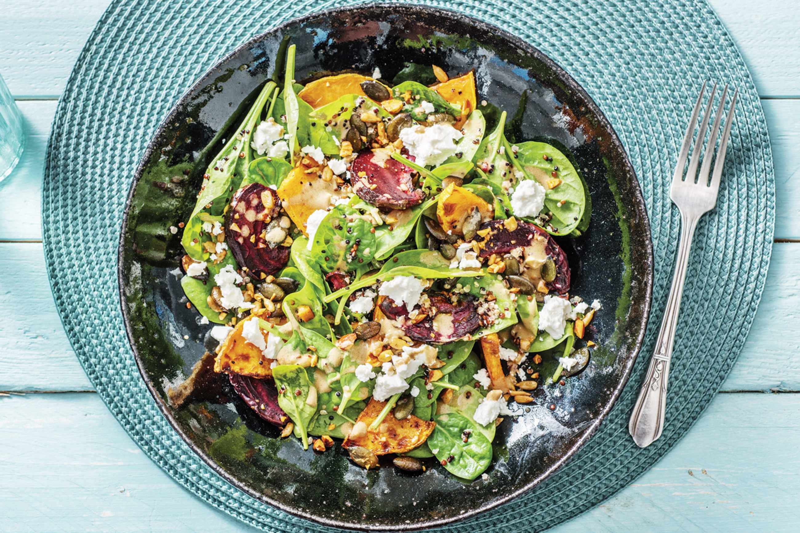 Roast Pumpkin & Beetroot Quinoa