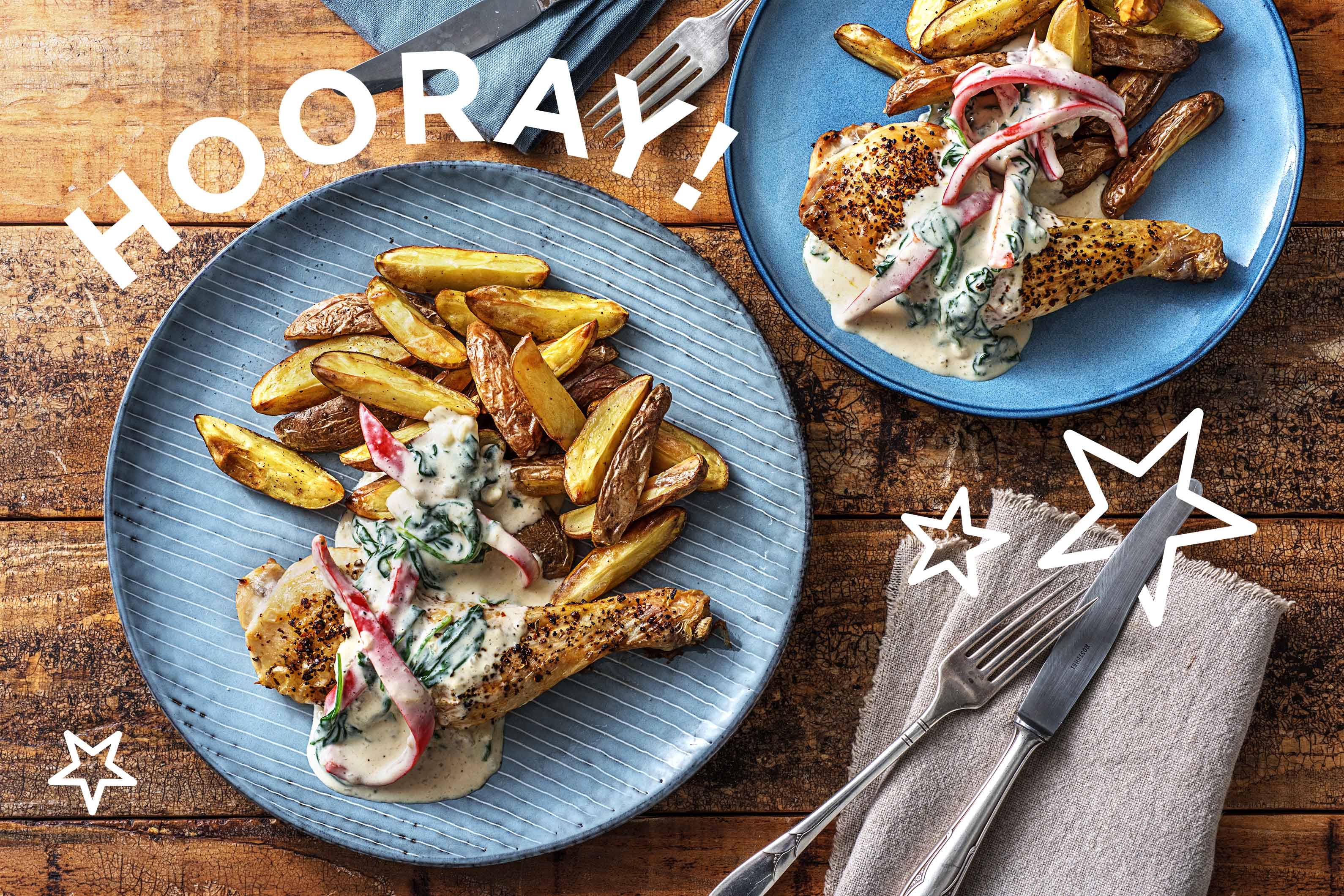 Knuspriges Hähnchen aus dem Ofen