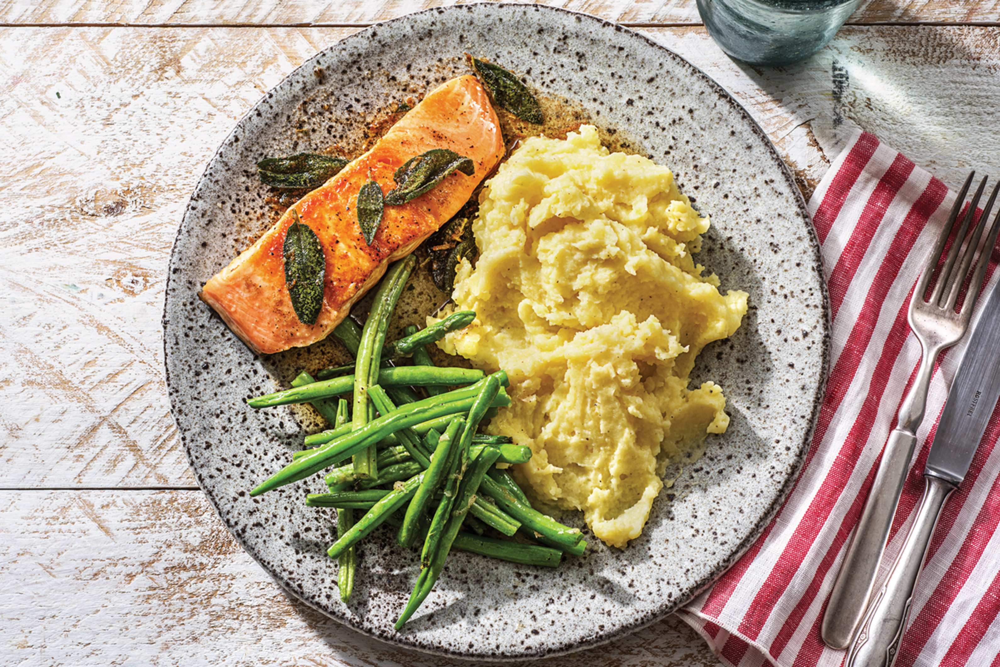 Seared Salmon & Sage Butter