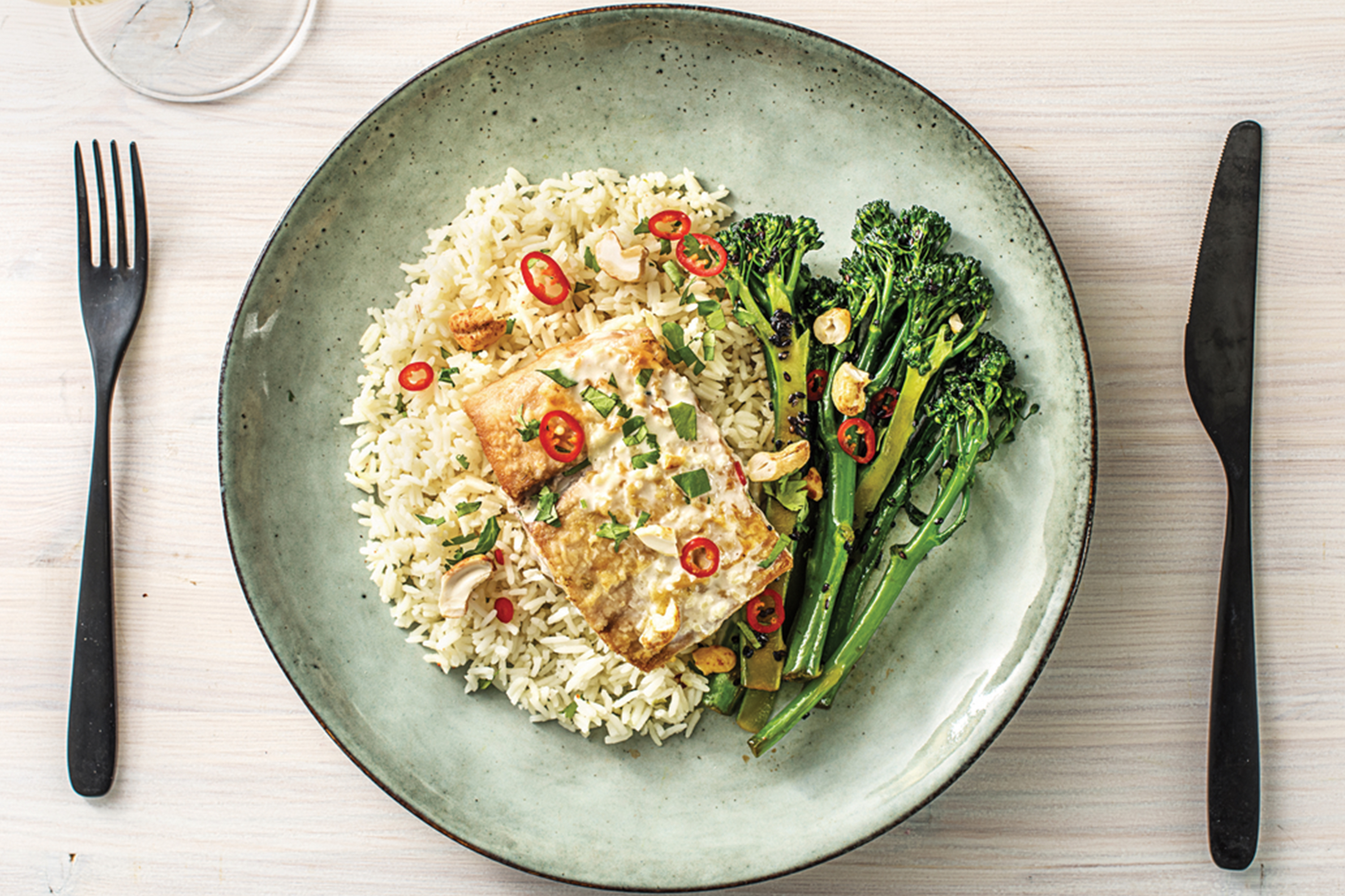 Seared Barramundi & Thai Coconut Sauce