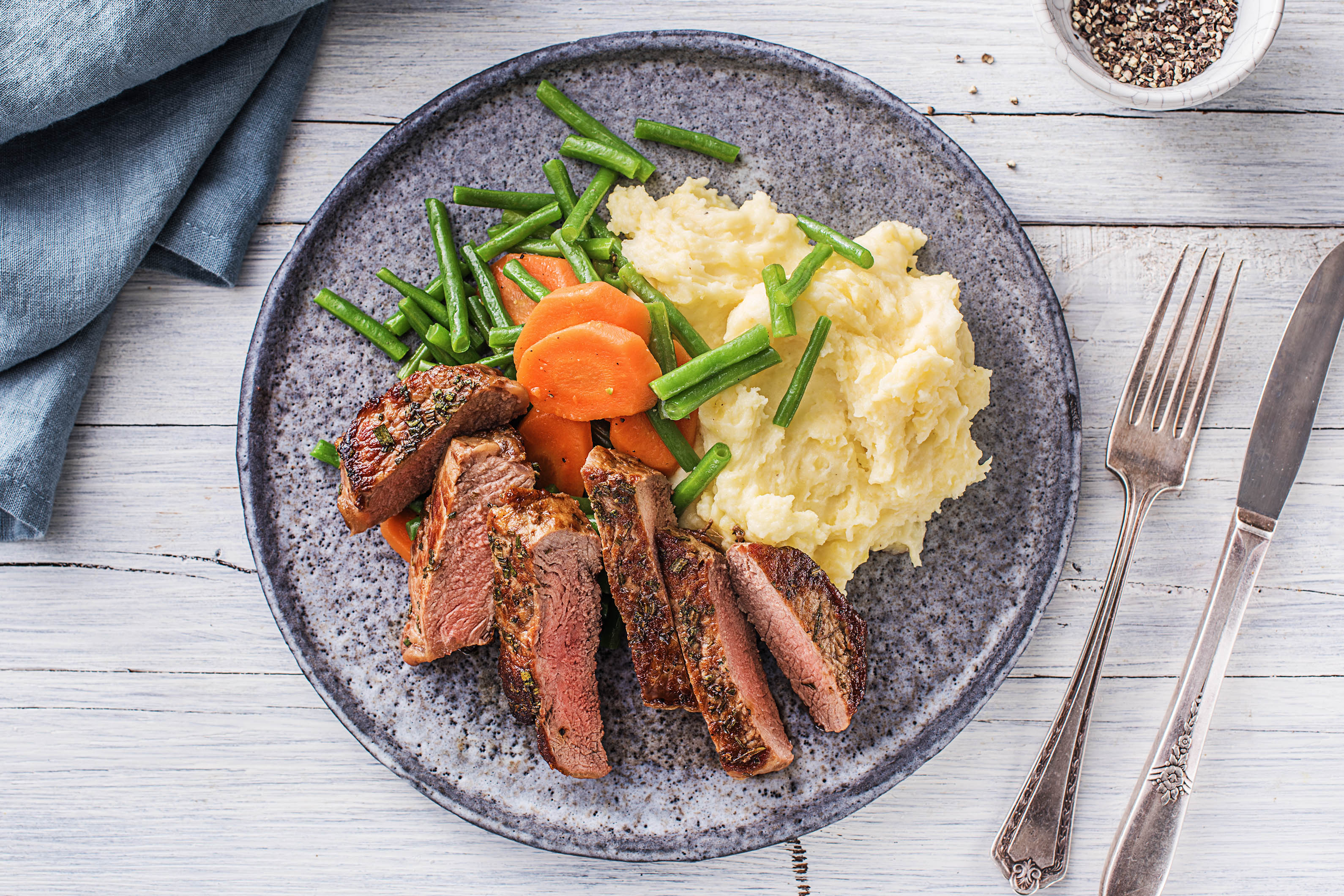 Saftiges Hüftsteak vom Rind