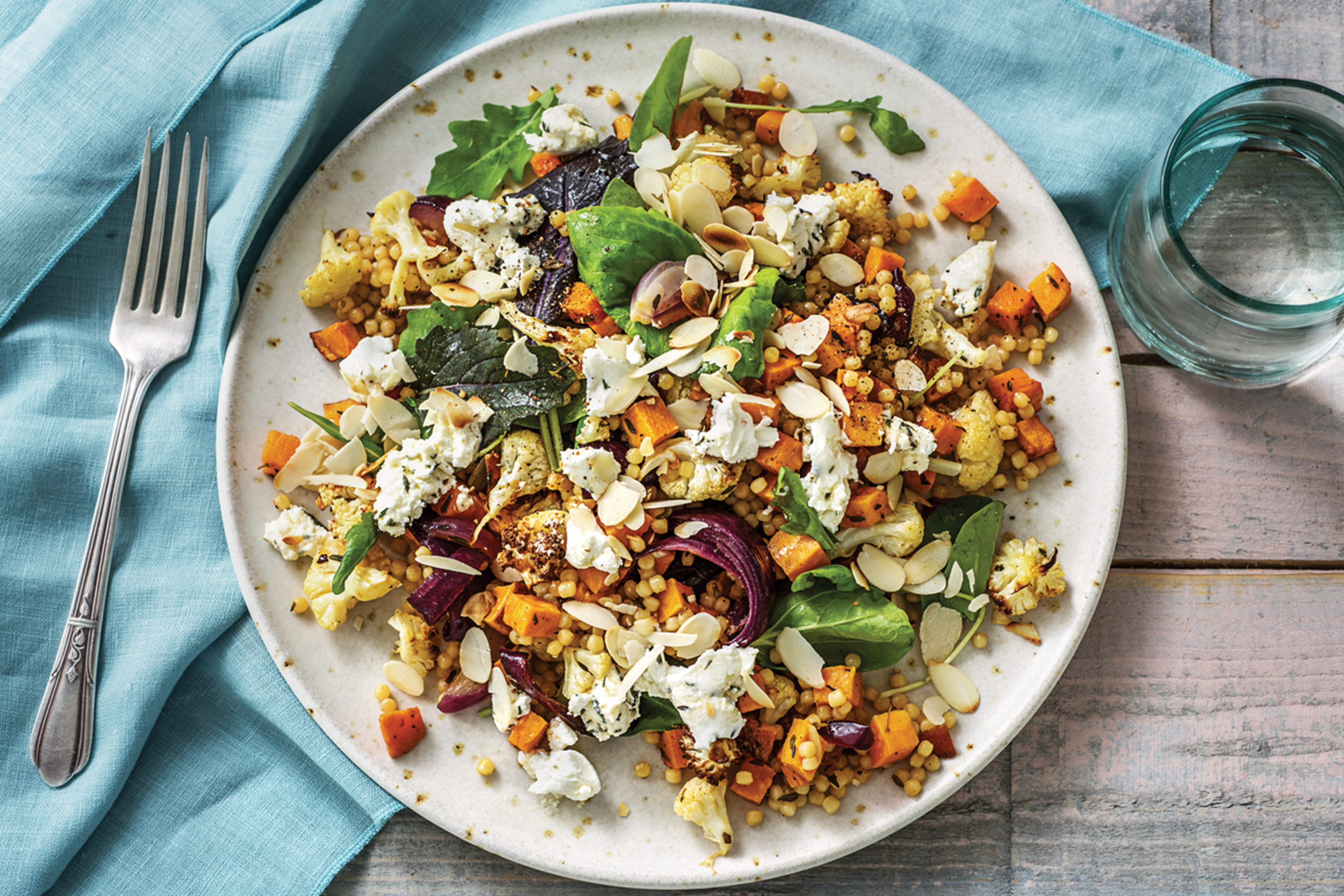 Roasted Cauliflower & Pearl Couscous Salad
