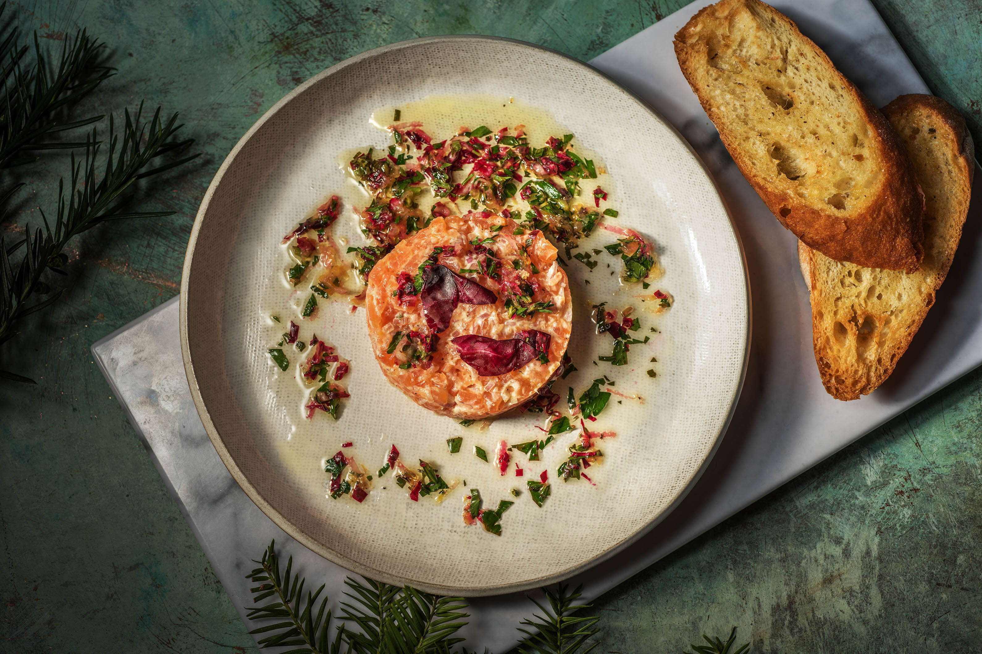 Tartare de saumon fumé