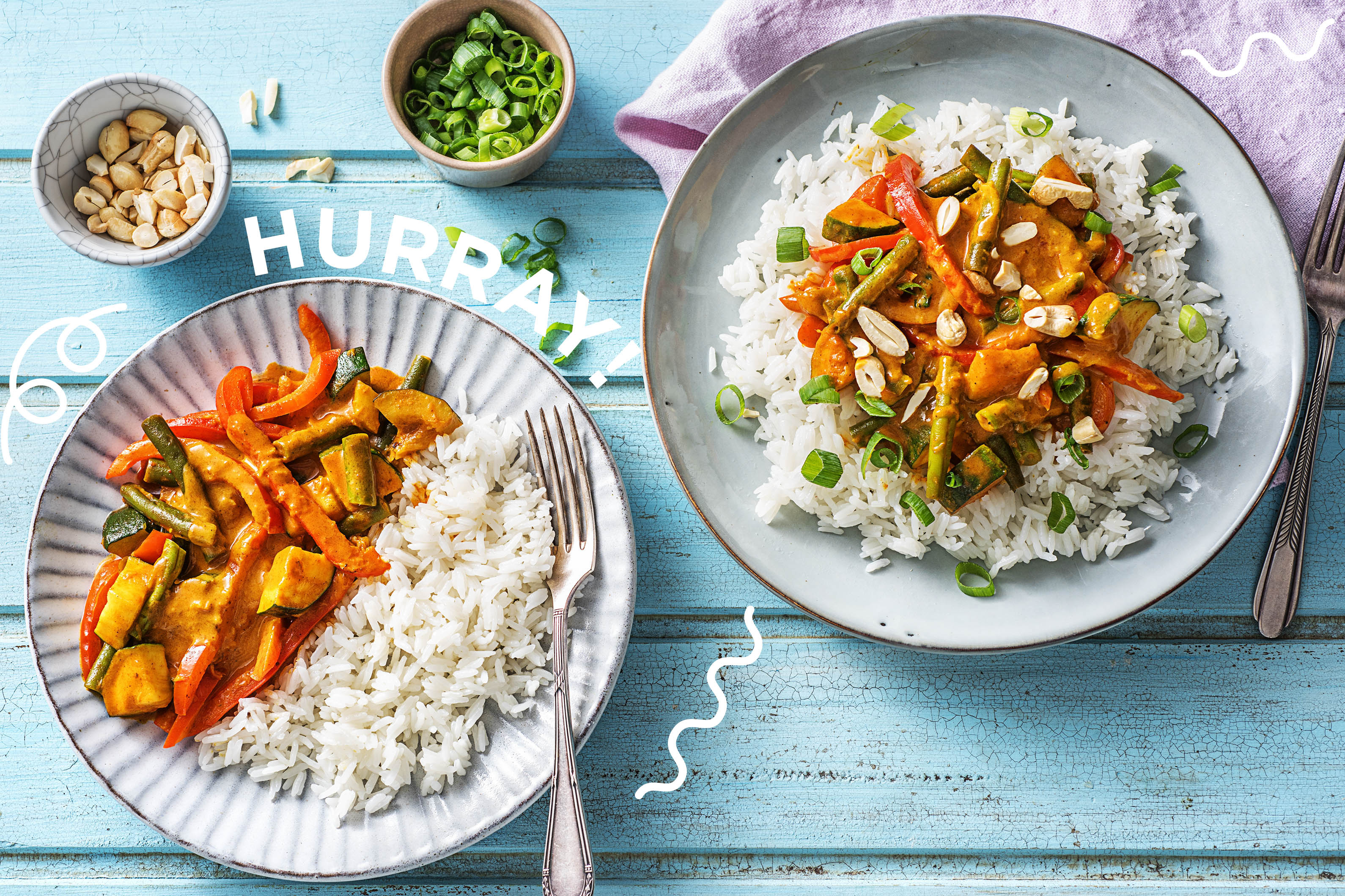 Bunt und lecker: Gemüse-Kokos-Curry