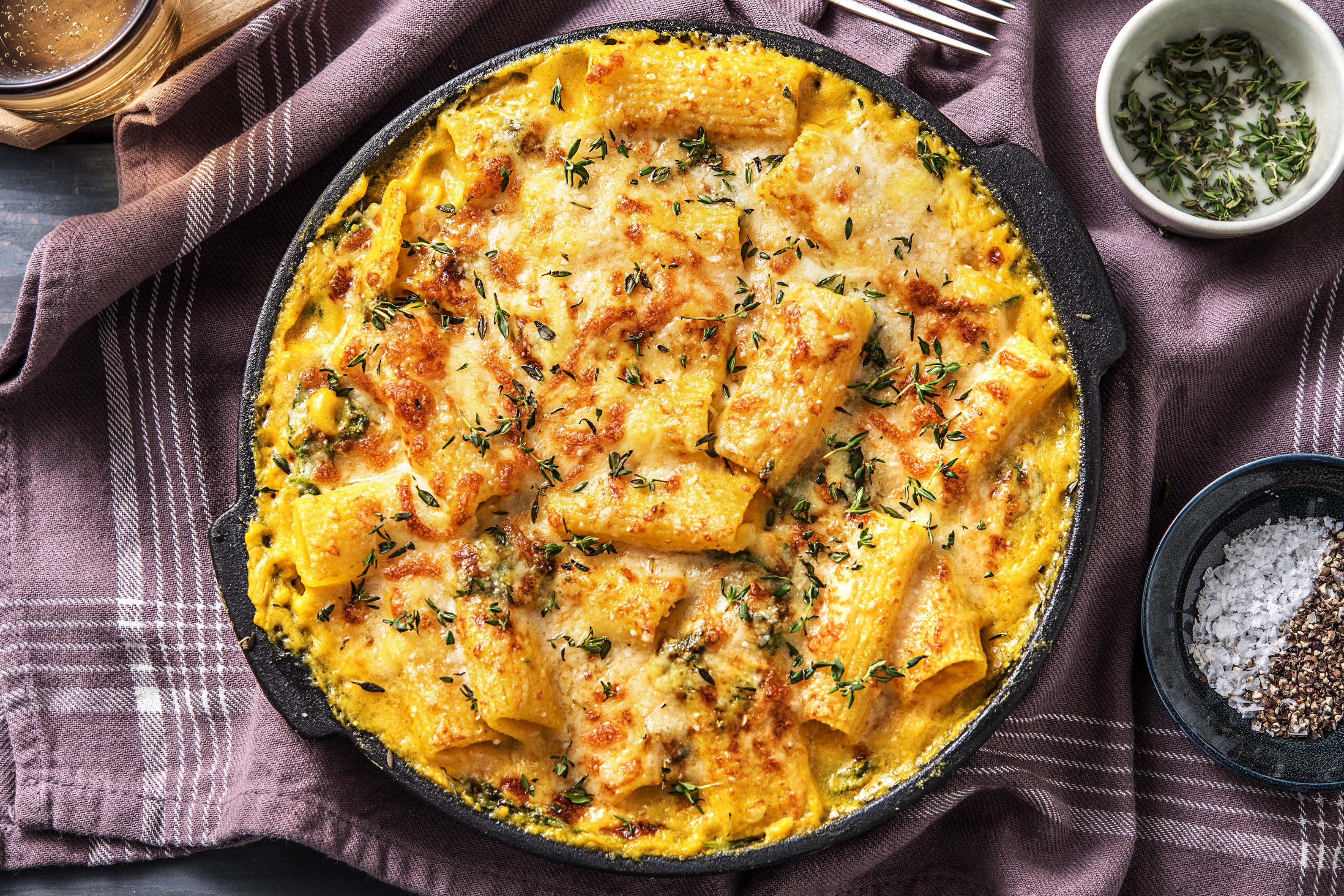 Mac & cheese met pompoen