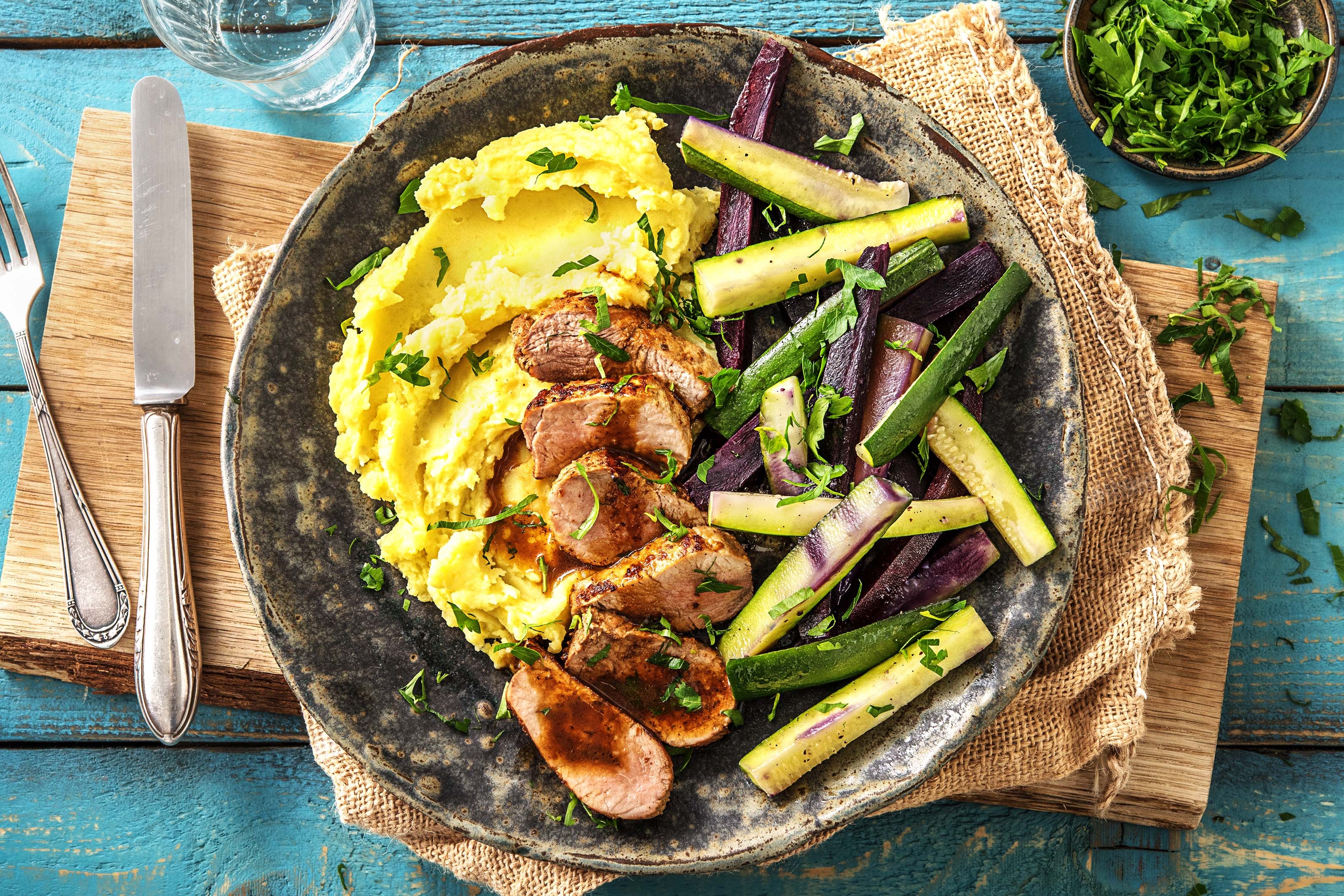 Honig-Senf-Schweinefilet