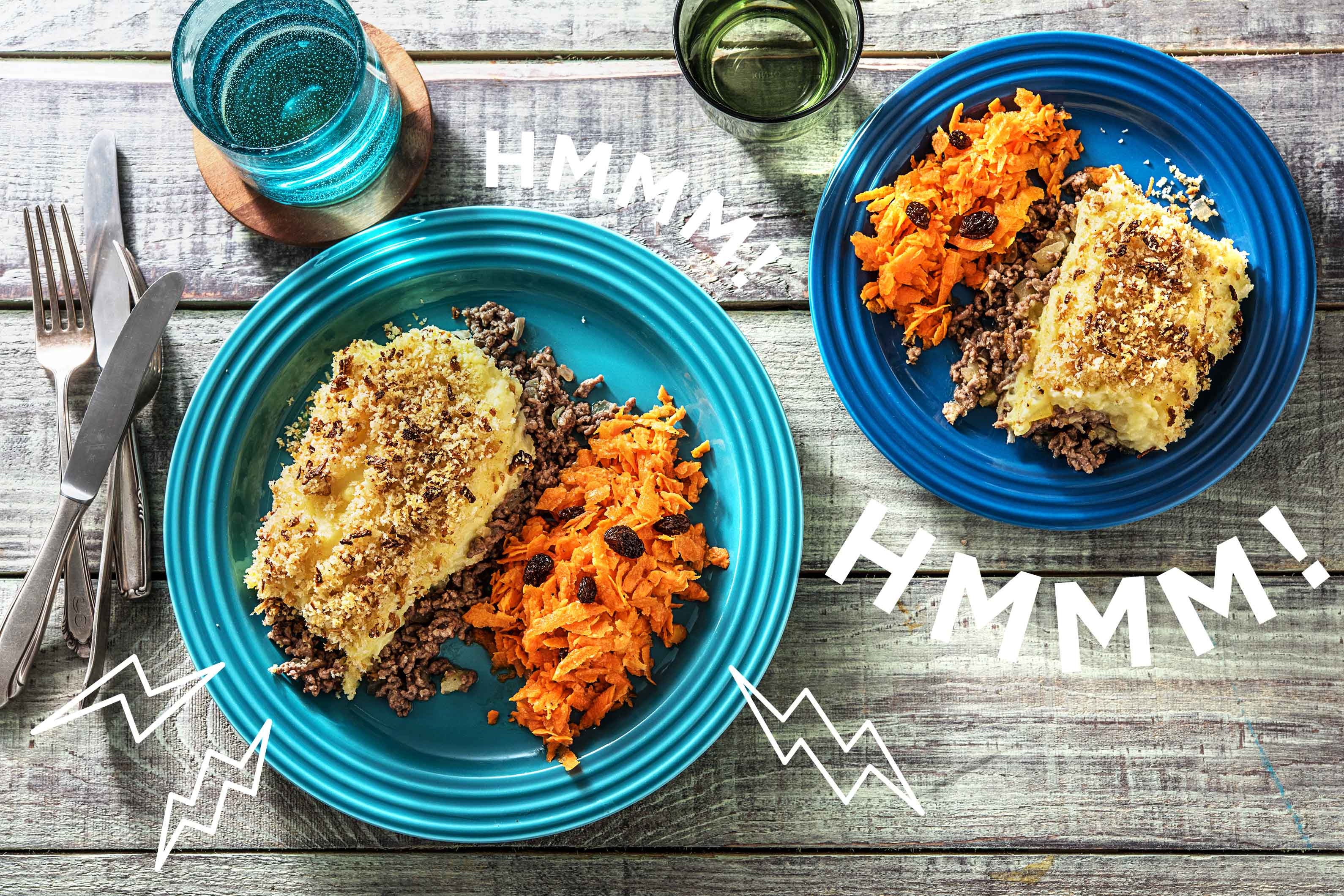 Himmel und Erde mit Hackfleisch