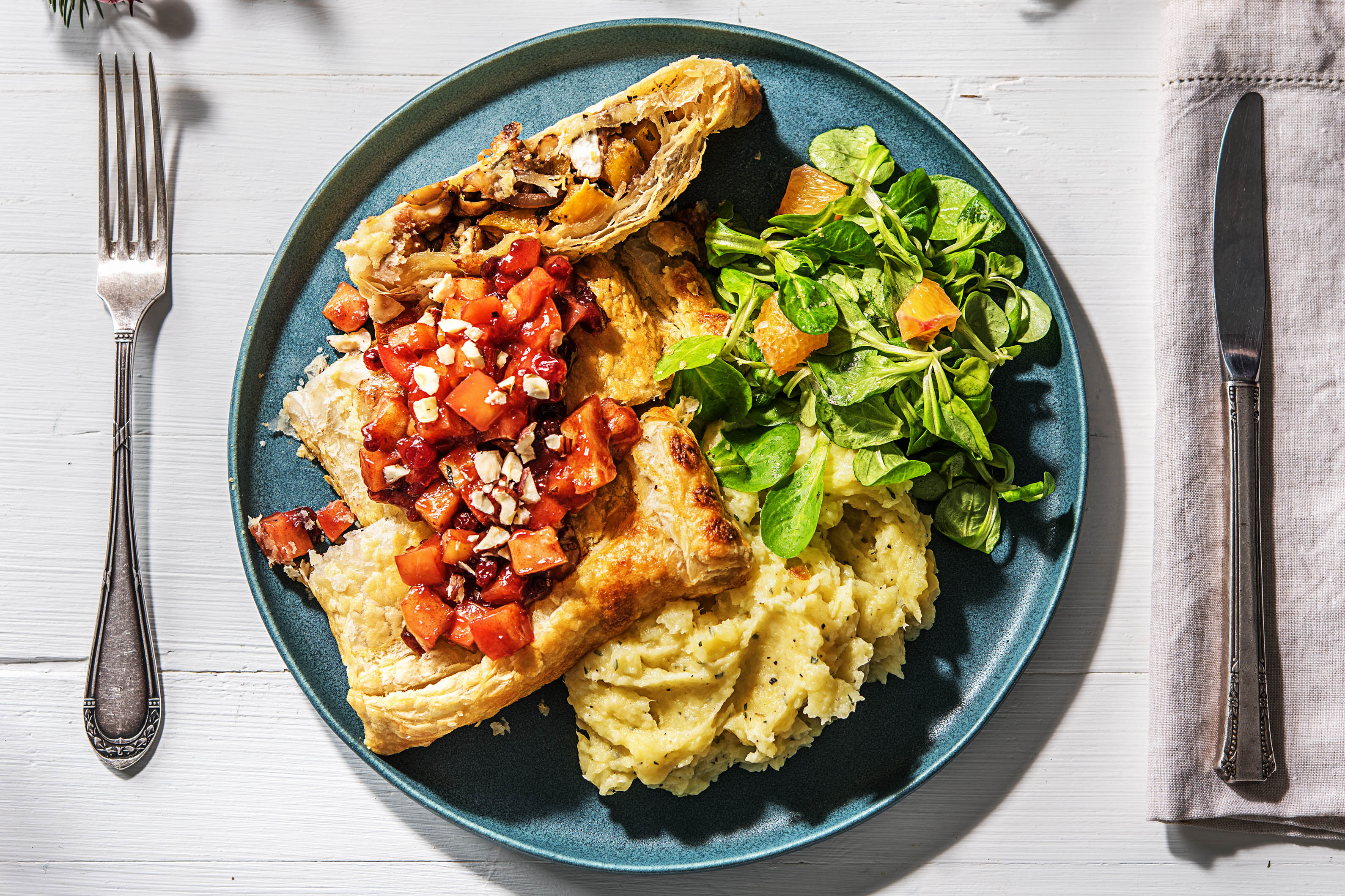 Pompoen-geitenkaas-wellington