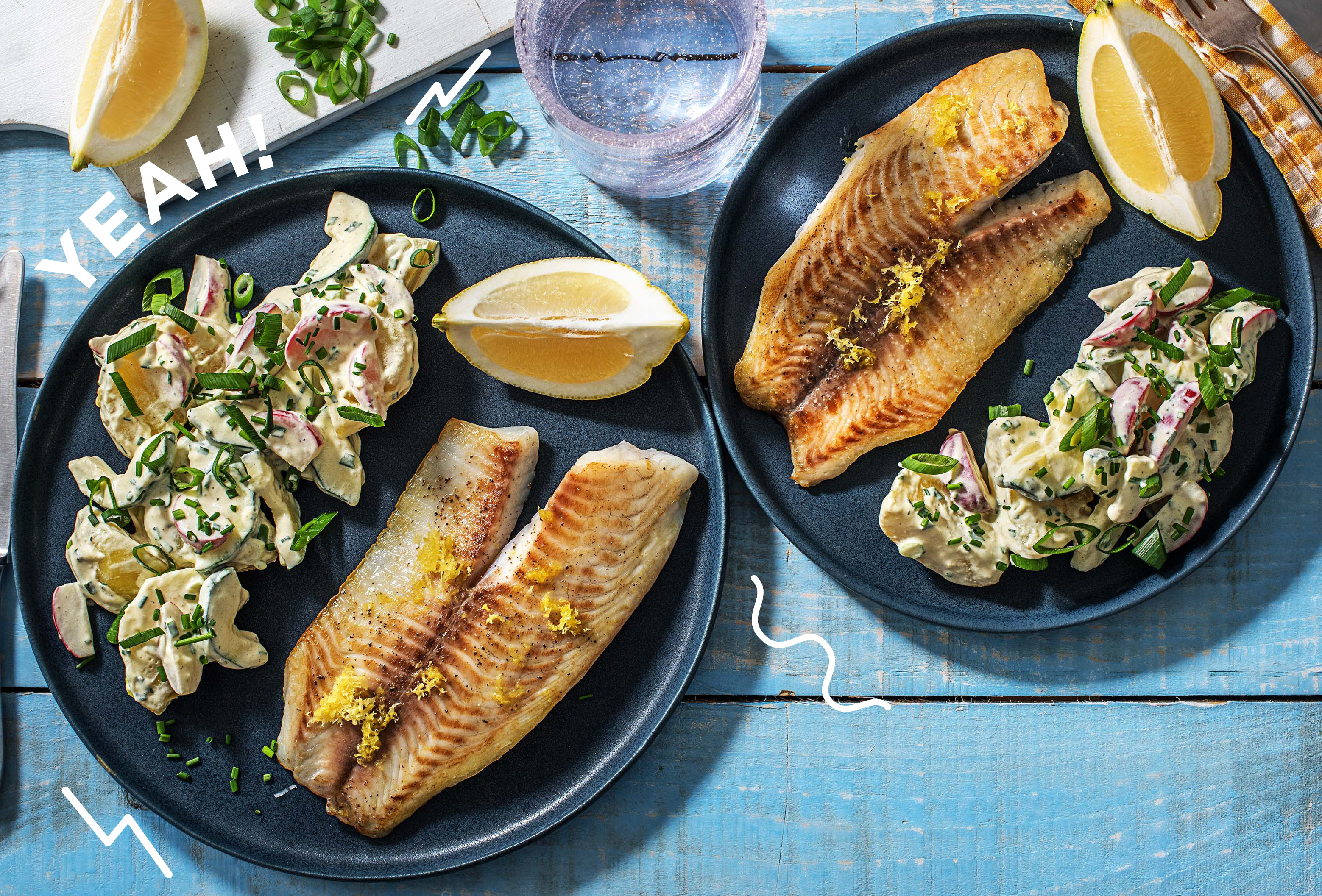 Zitroniges Tilapia-Fischfilet