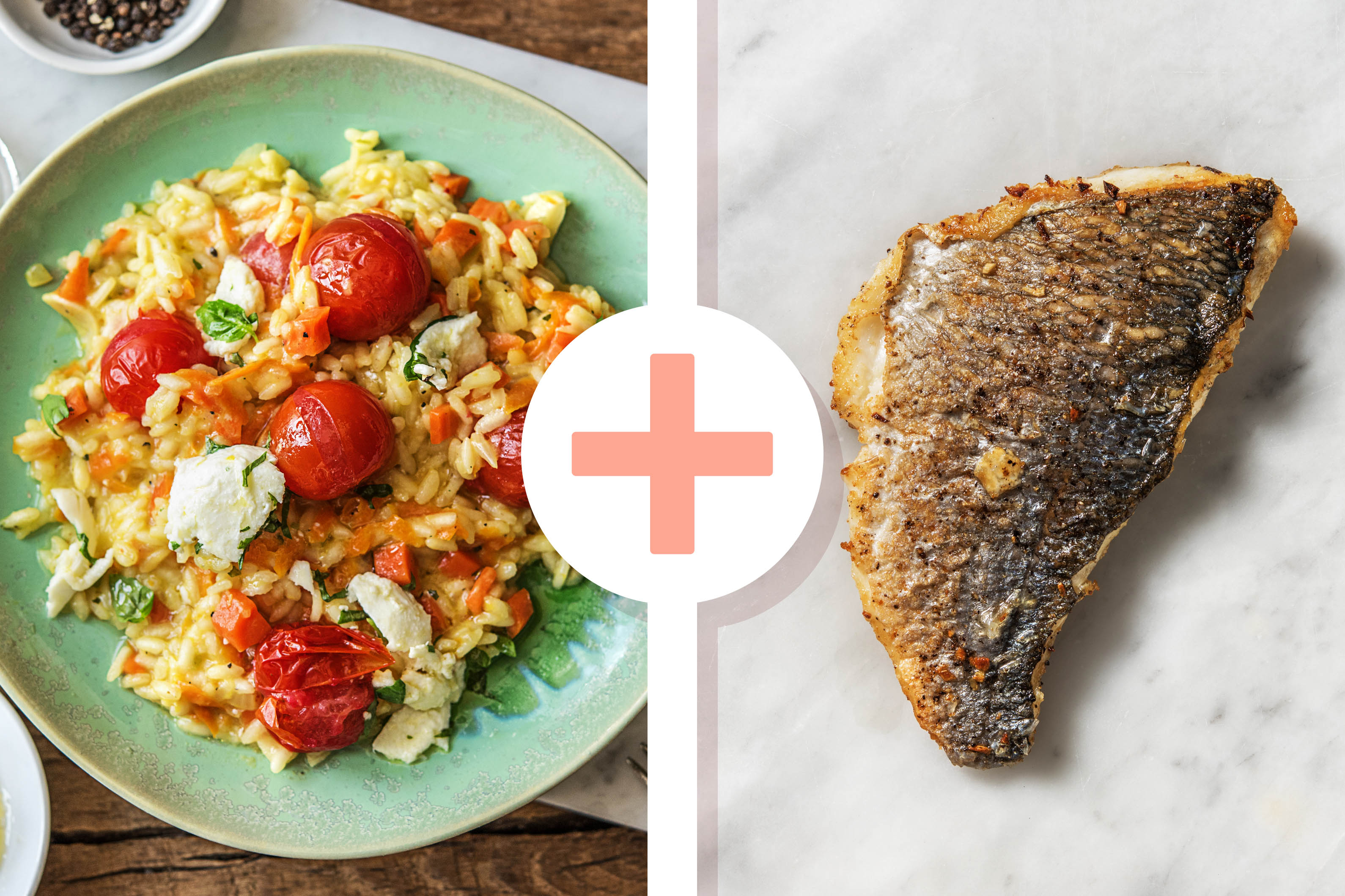 Fruchtiges Tomatenrisotto mit Dorade