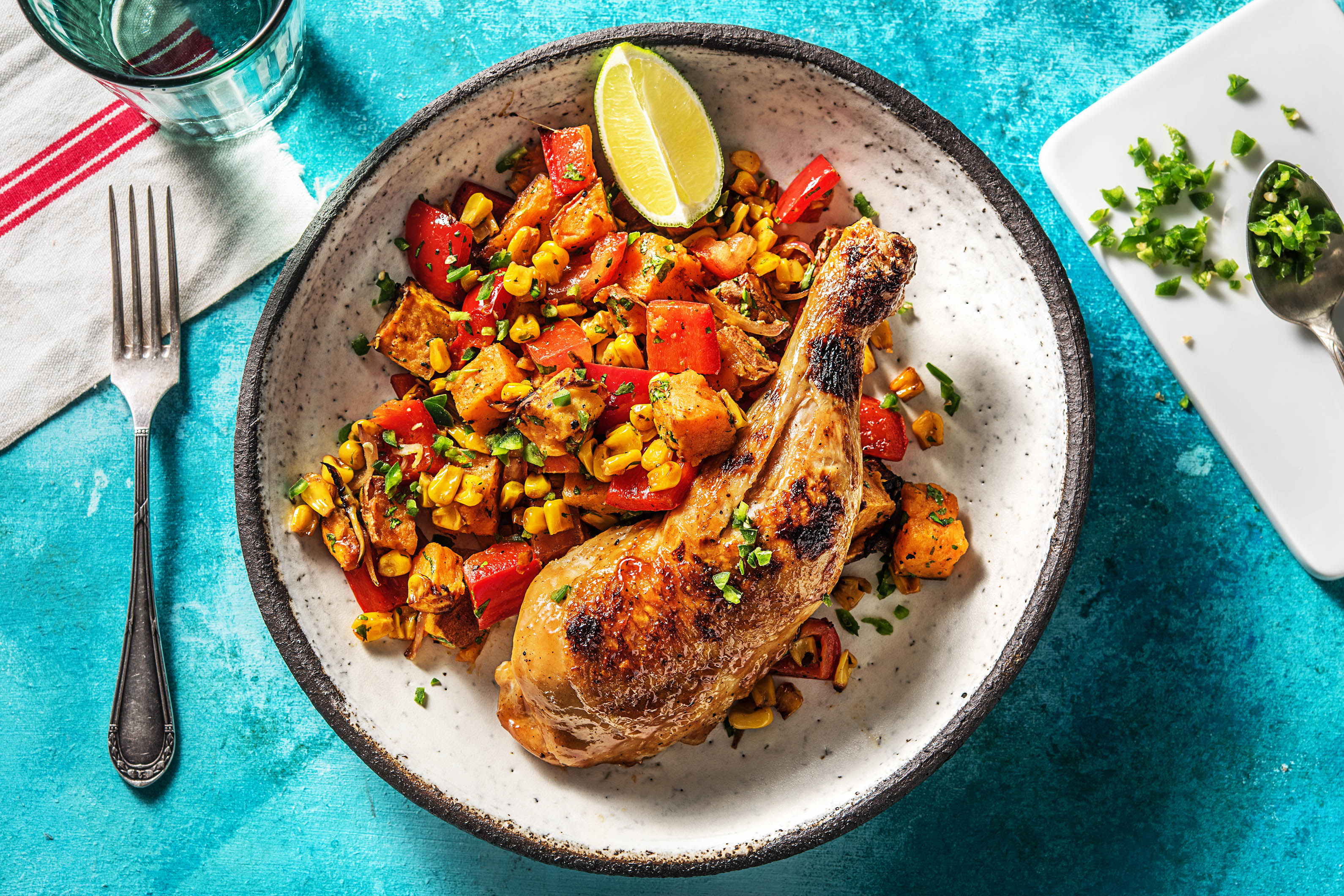 Honig-BBQ-Pouletschenkel