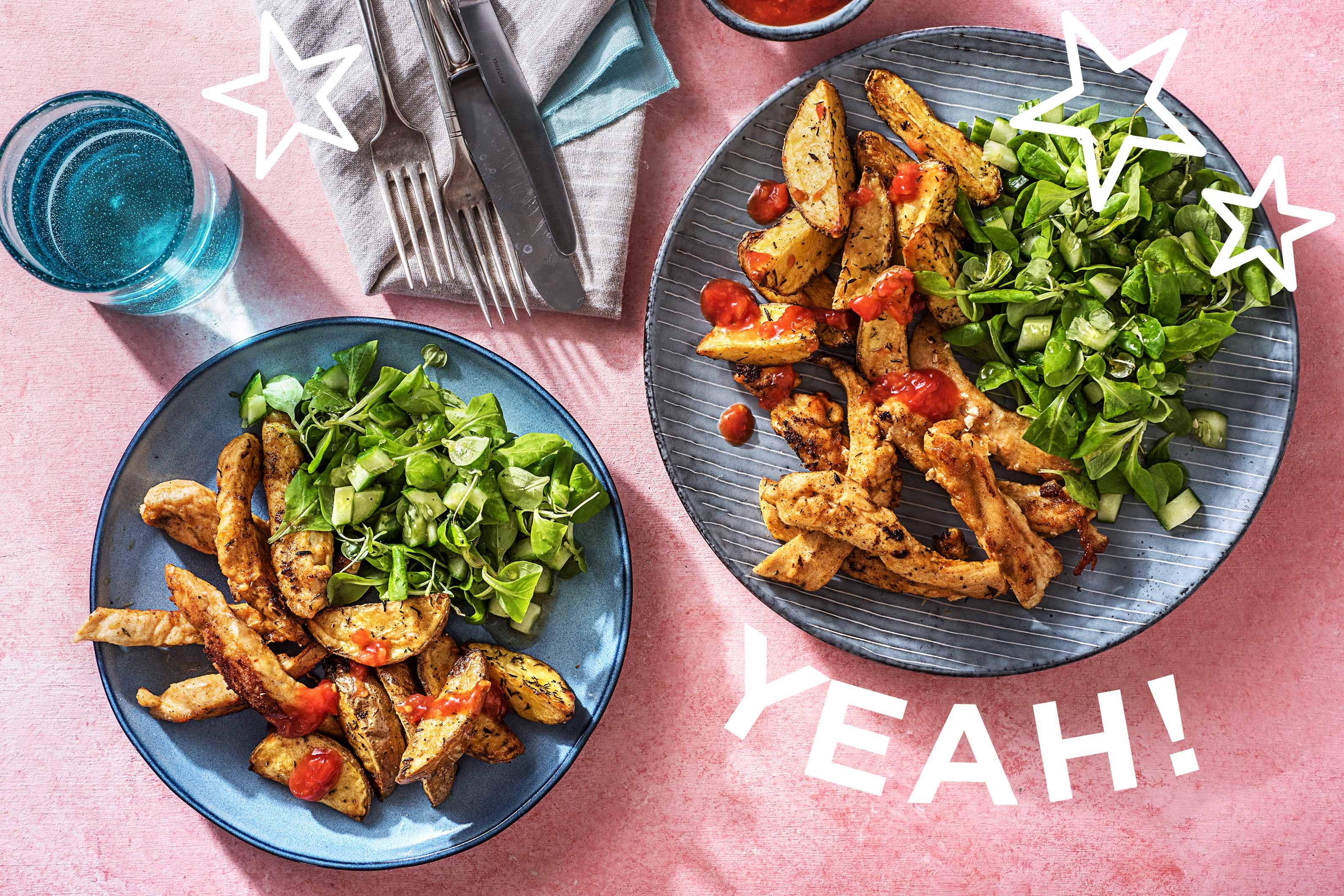 Fingerfood! Knusprige Hähnchenstreifen