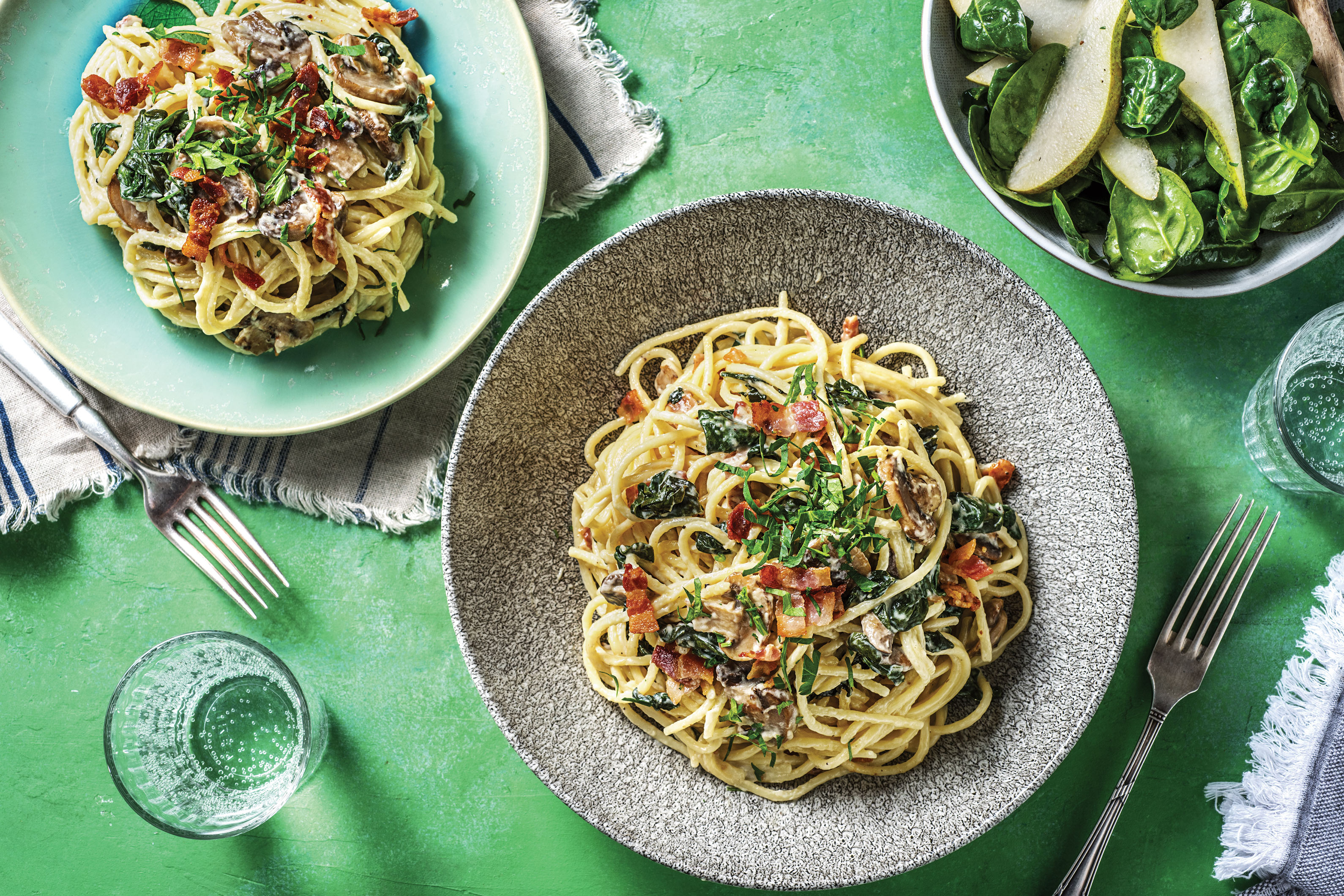 Creamy Bacon & Cheese Spaghetti