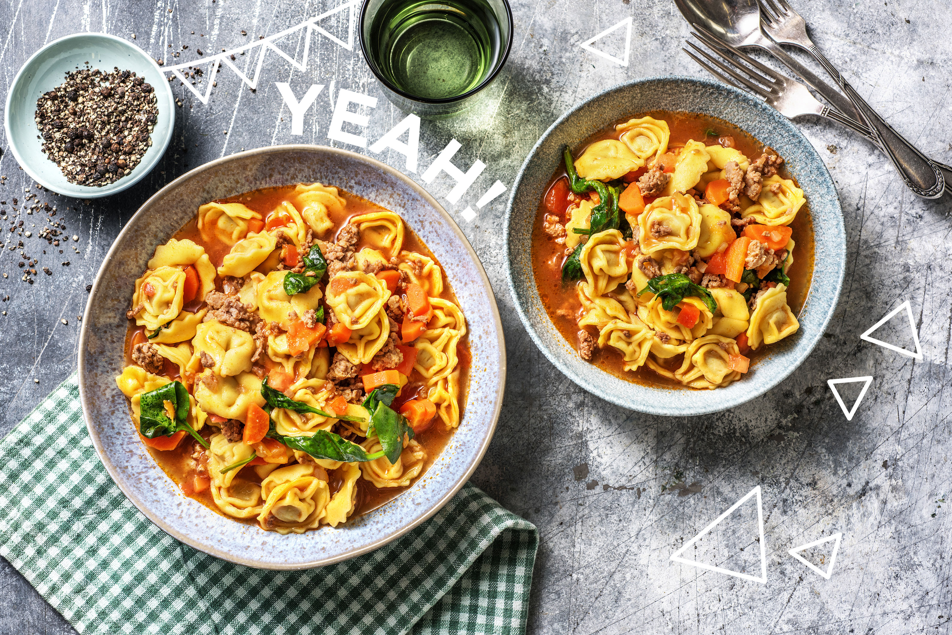 Schnelle Tortellini-Suppe