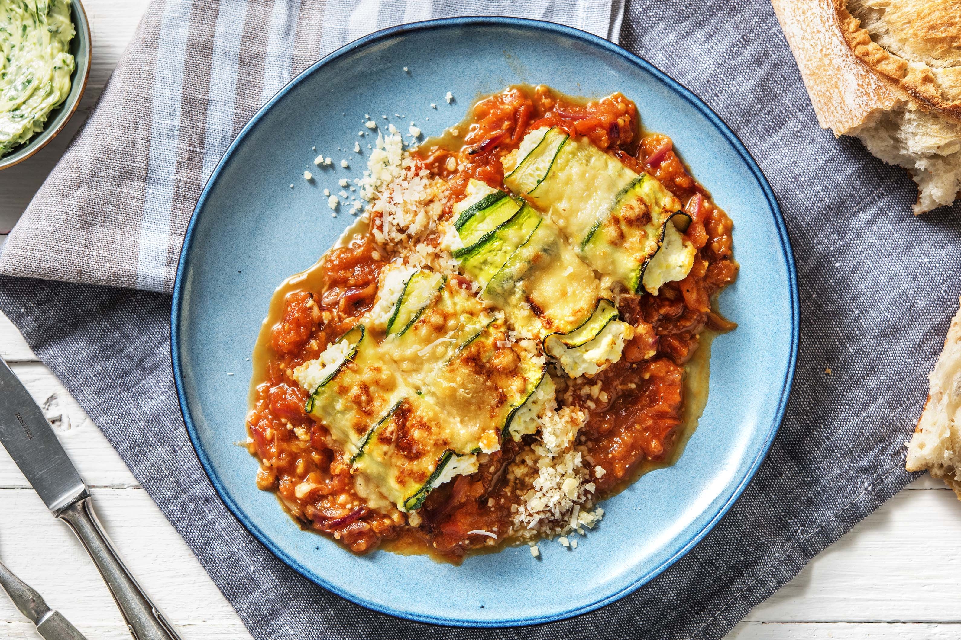 Involtini! Zucchettiröllchen mit Ricotta