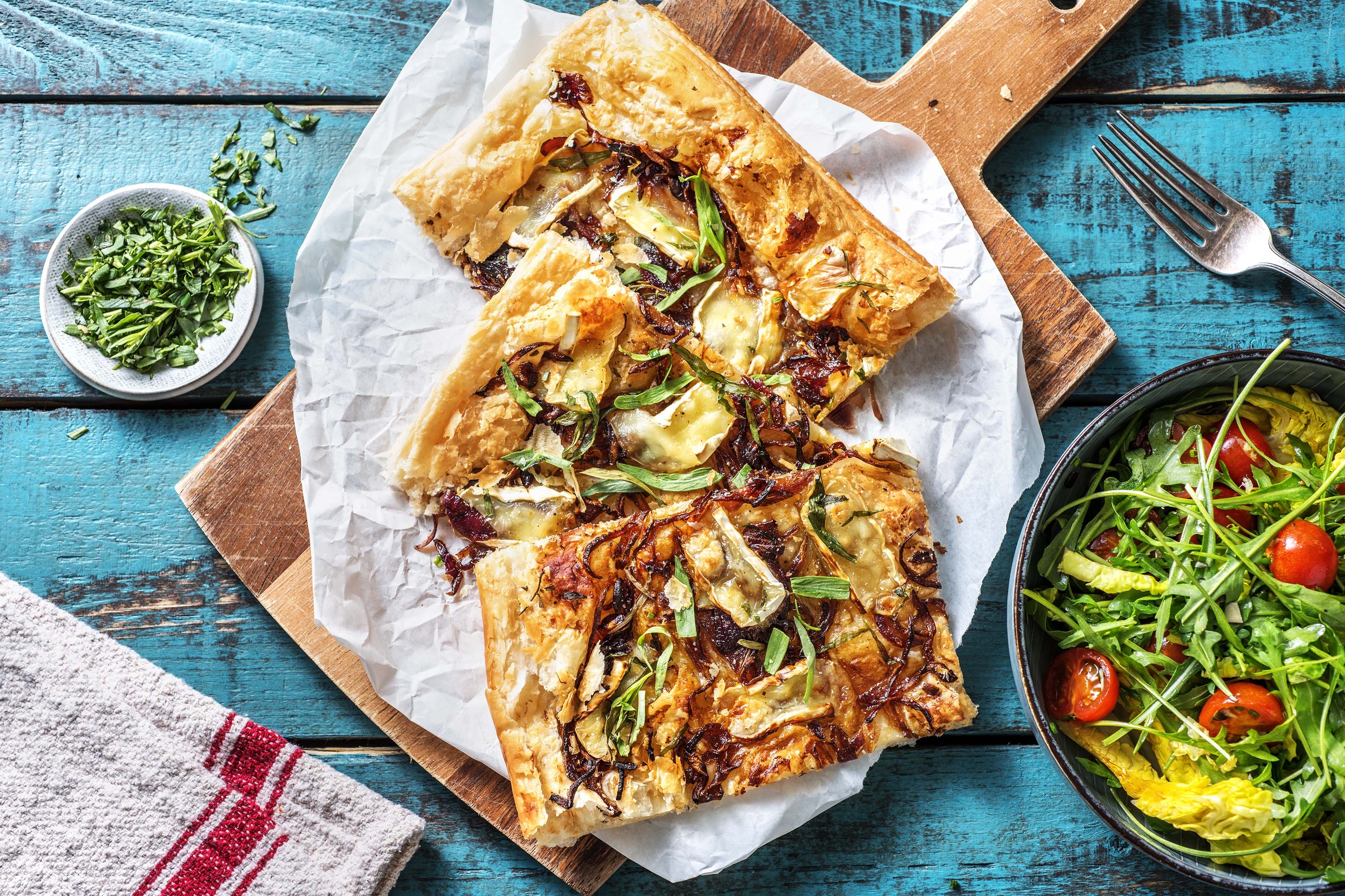 Karamellisierte Zwiebel-Tarte mit Estragon