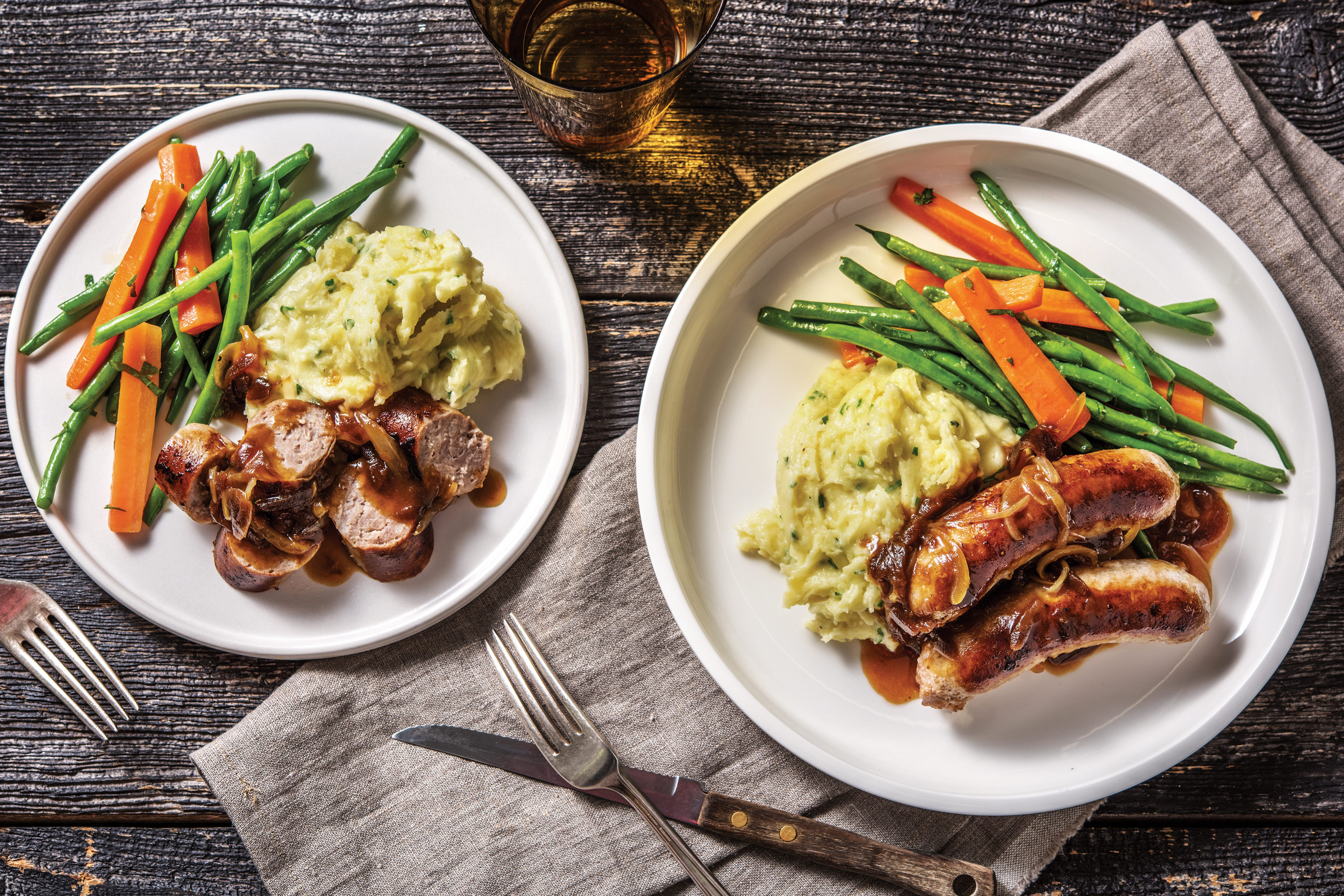 Classic Bangers & Parmesan Mash