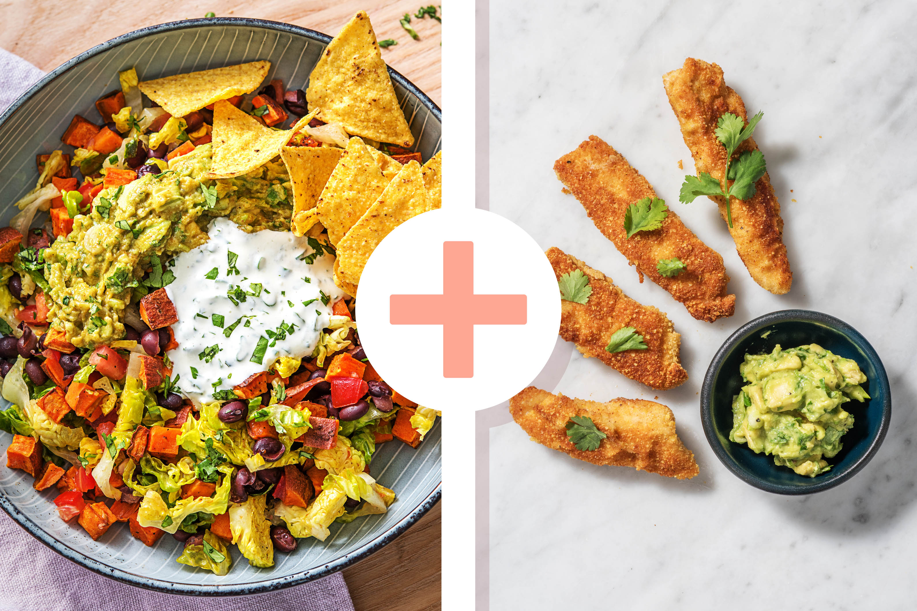 Nacho-Bowl mit Putenbruststreifen