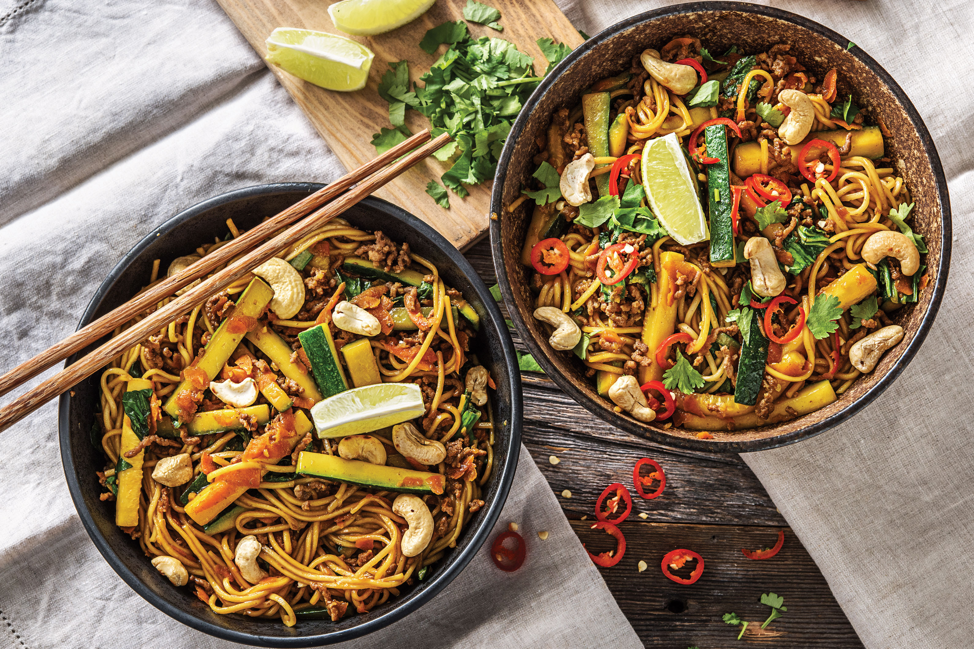 Honey-Soy Beef & Noodles