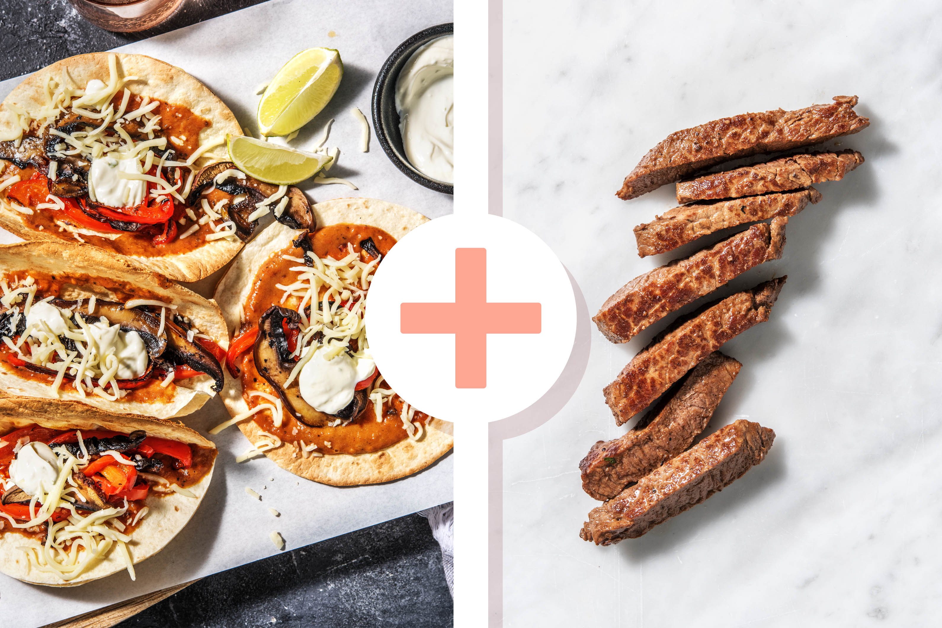 Fajitas mit extra Rindersteak