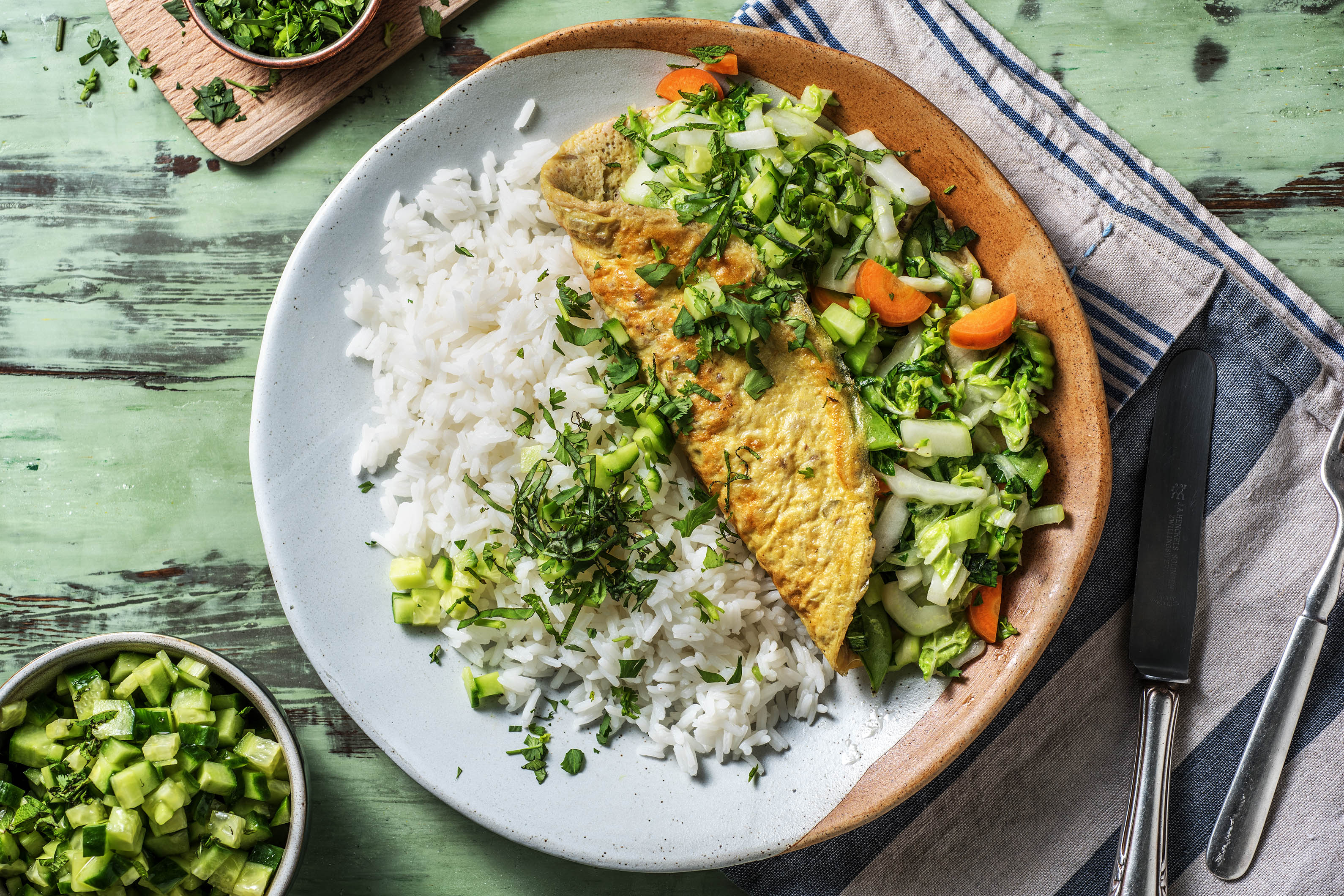 Omelette vietnamienne à la viande hachée