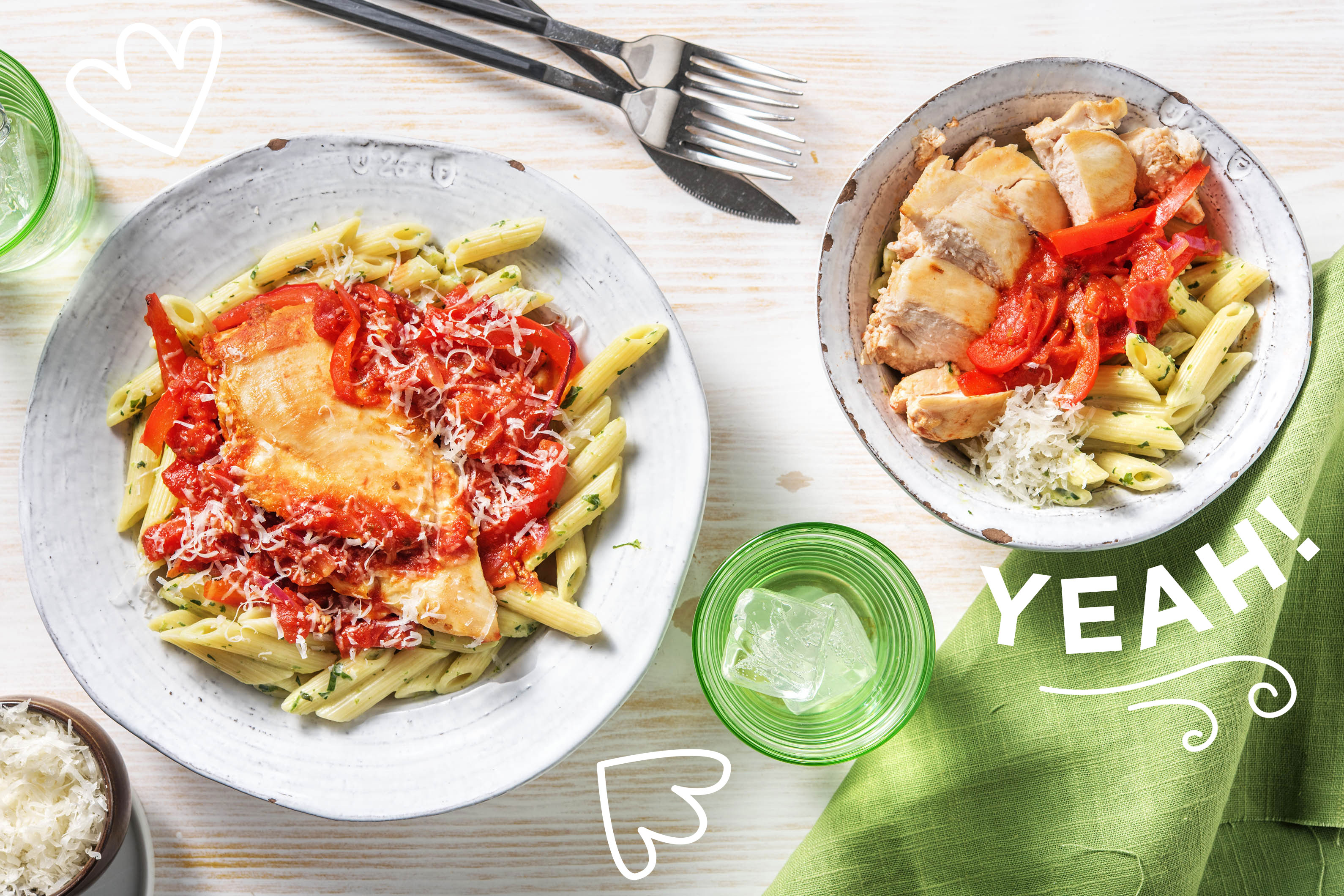 Italienische Hähnchenbrust