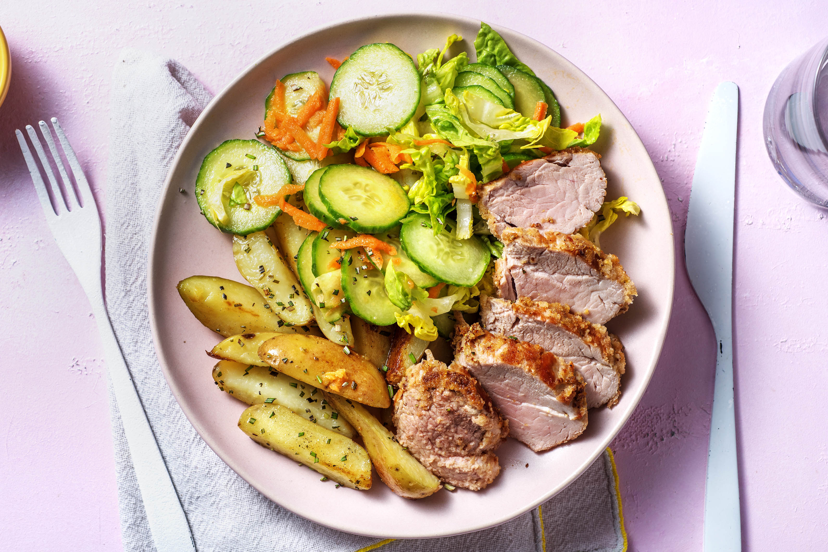 Saftiges Schweinefilet mit Senfkruste