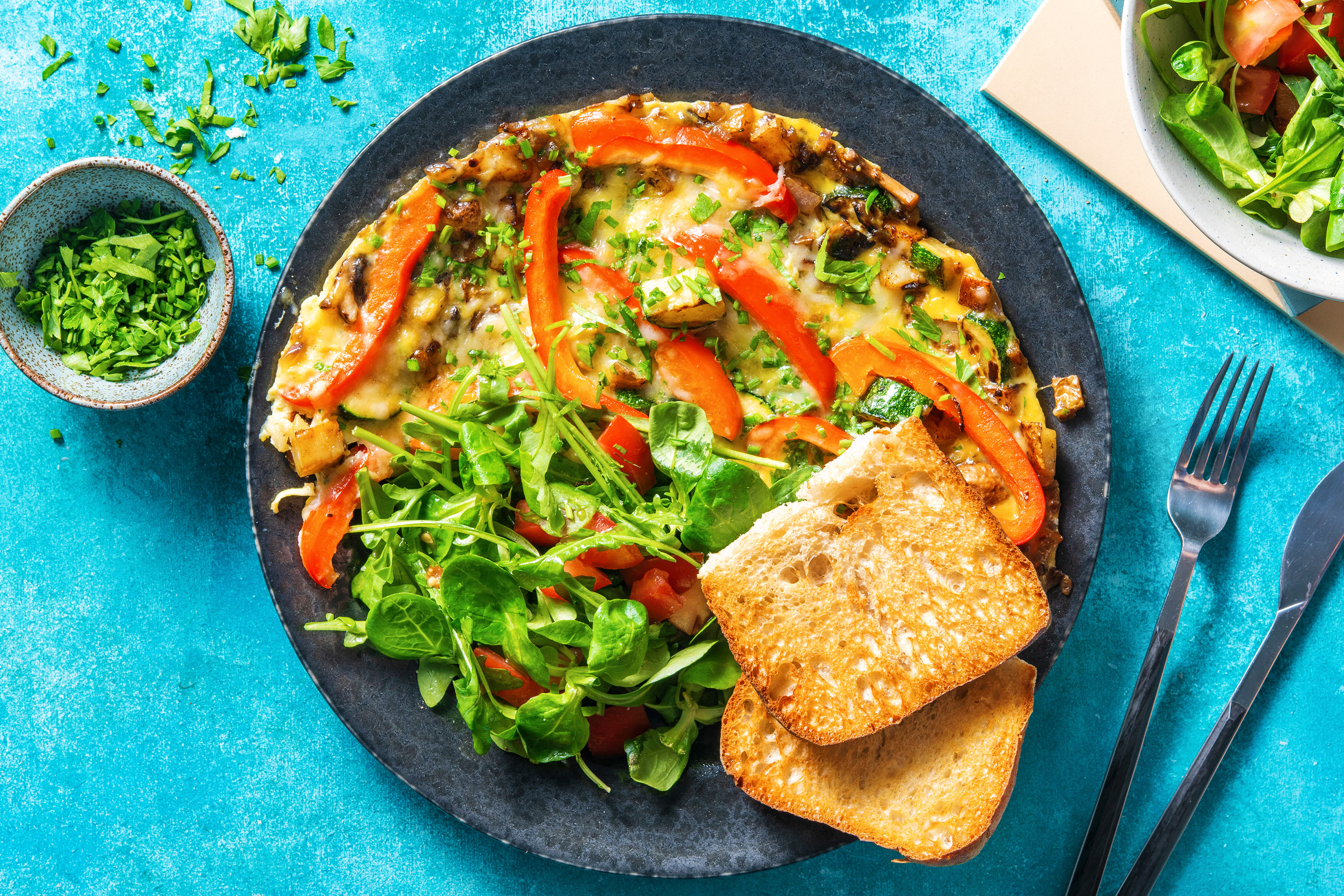 Rijkgevulde boerenomelet