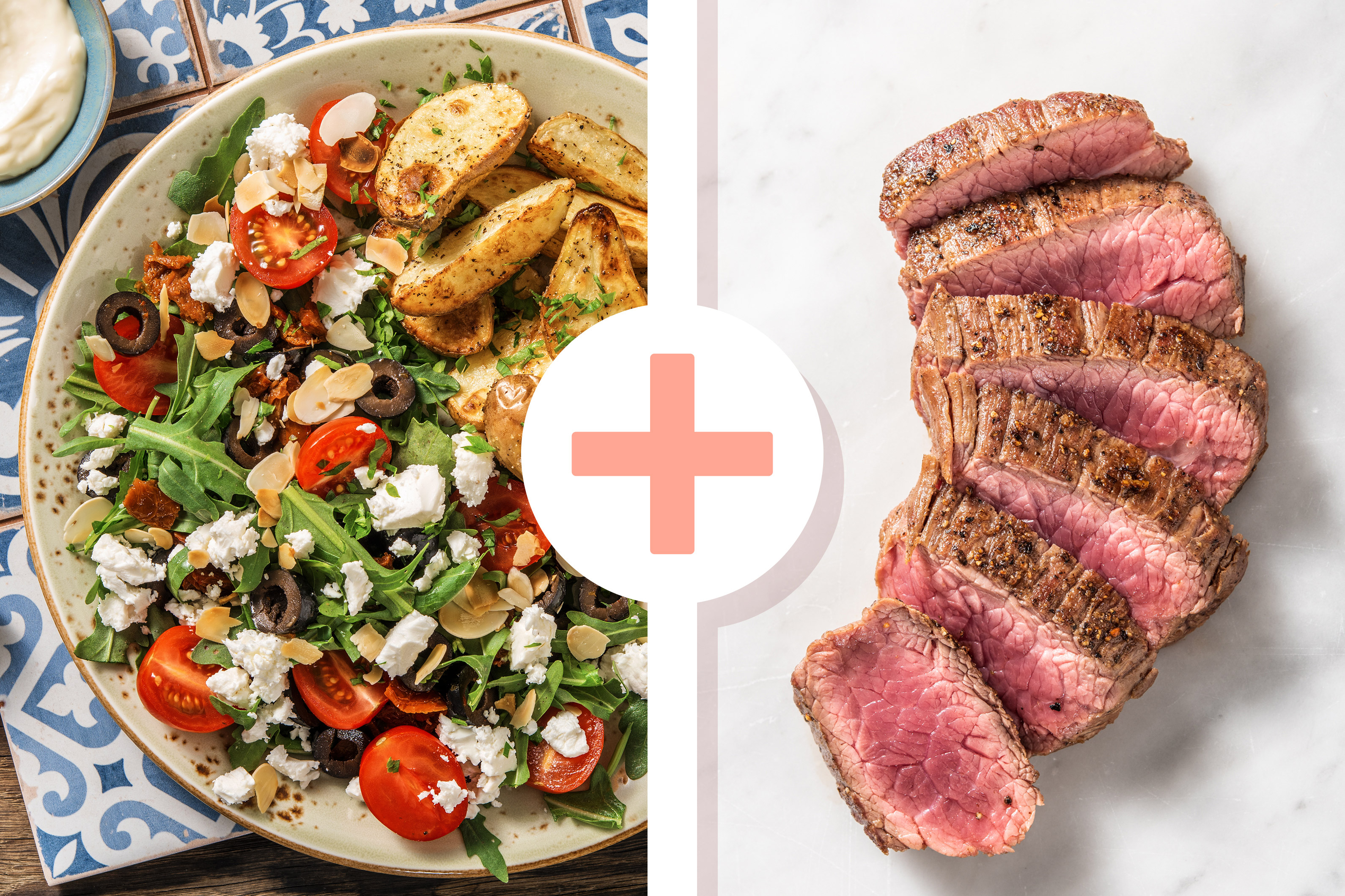 Patatas Bravas mit extra Steakstreifen