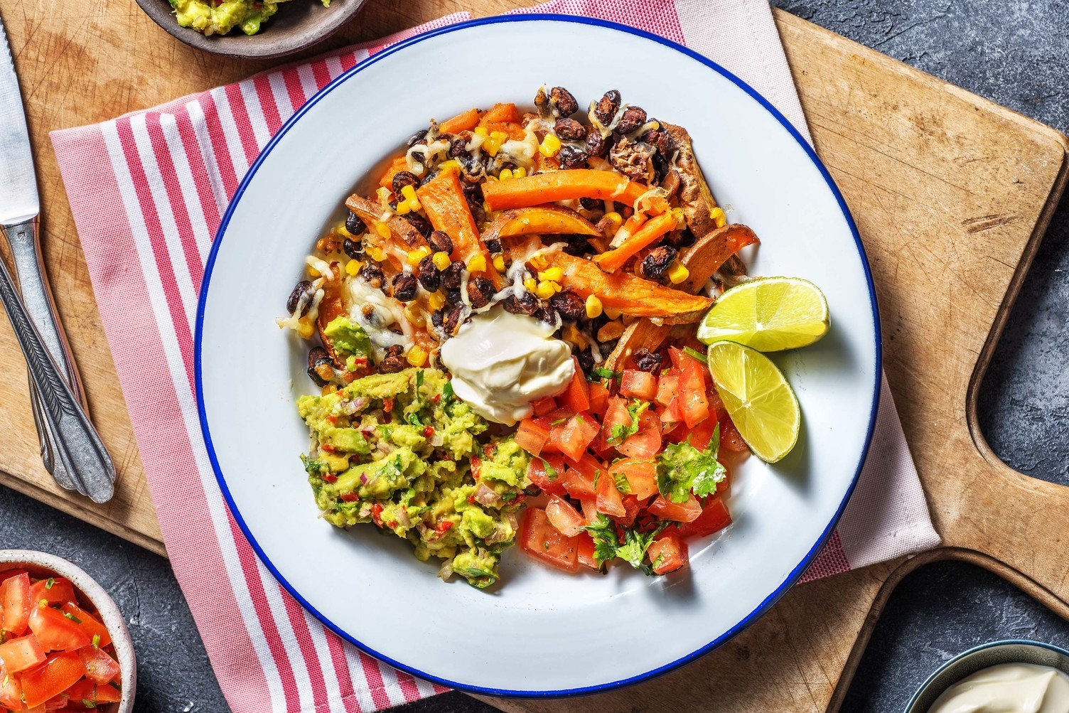 Plat végétarien à la mexicaine façon kebab