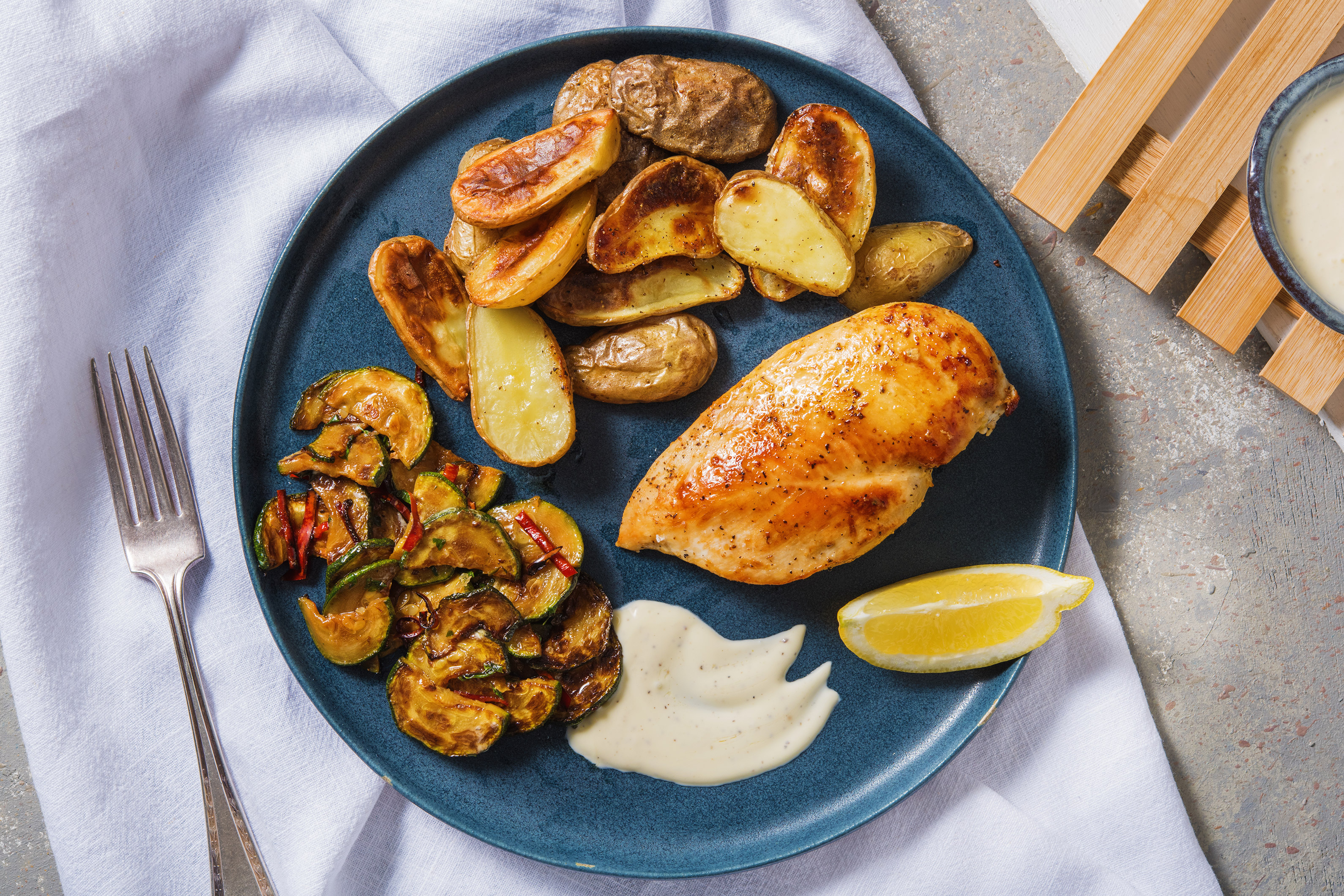 Pouletbrustfilet in Honig-Zitronen-Marinade