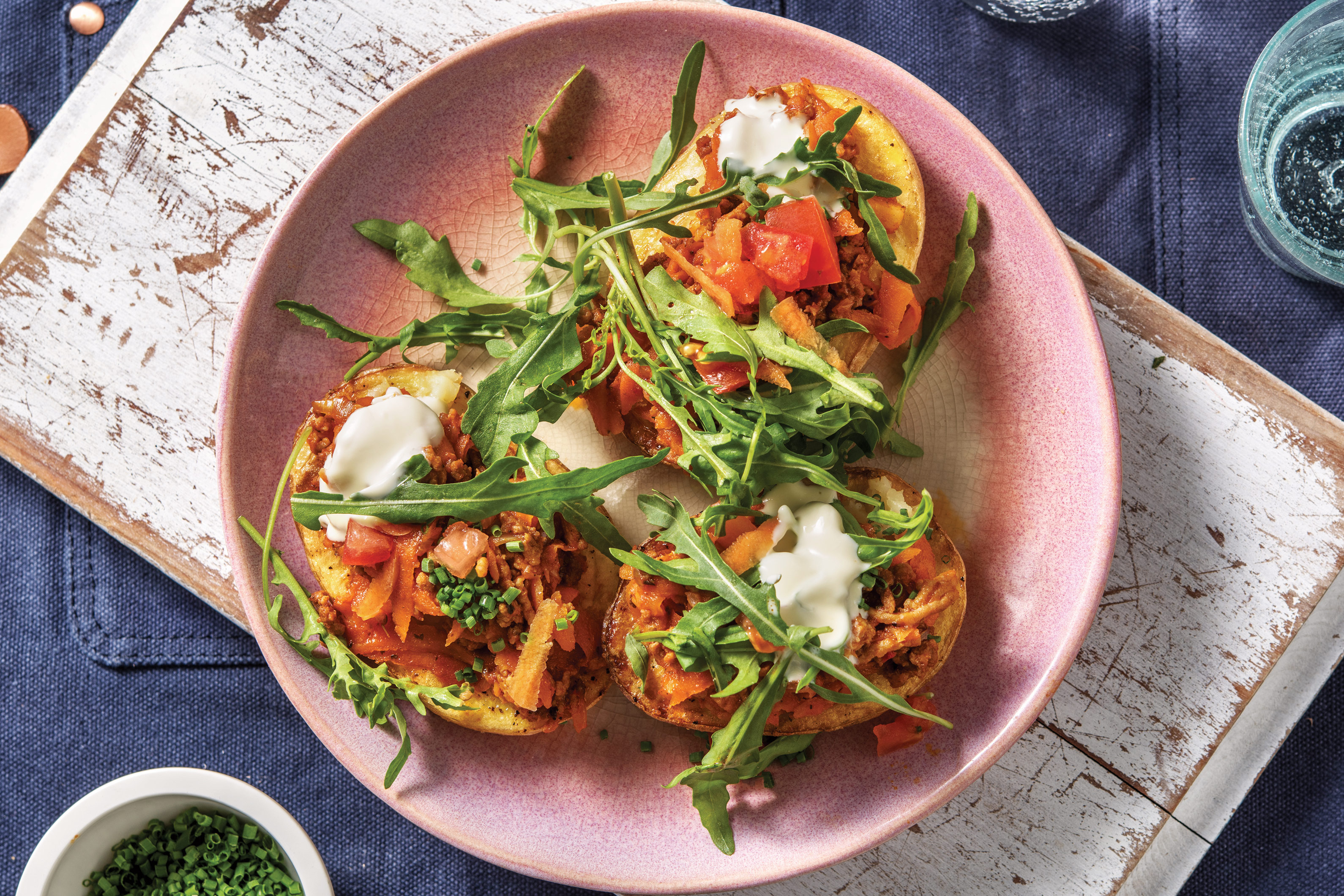 Cheat's Loaded Pork Jacket Potatoes