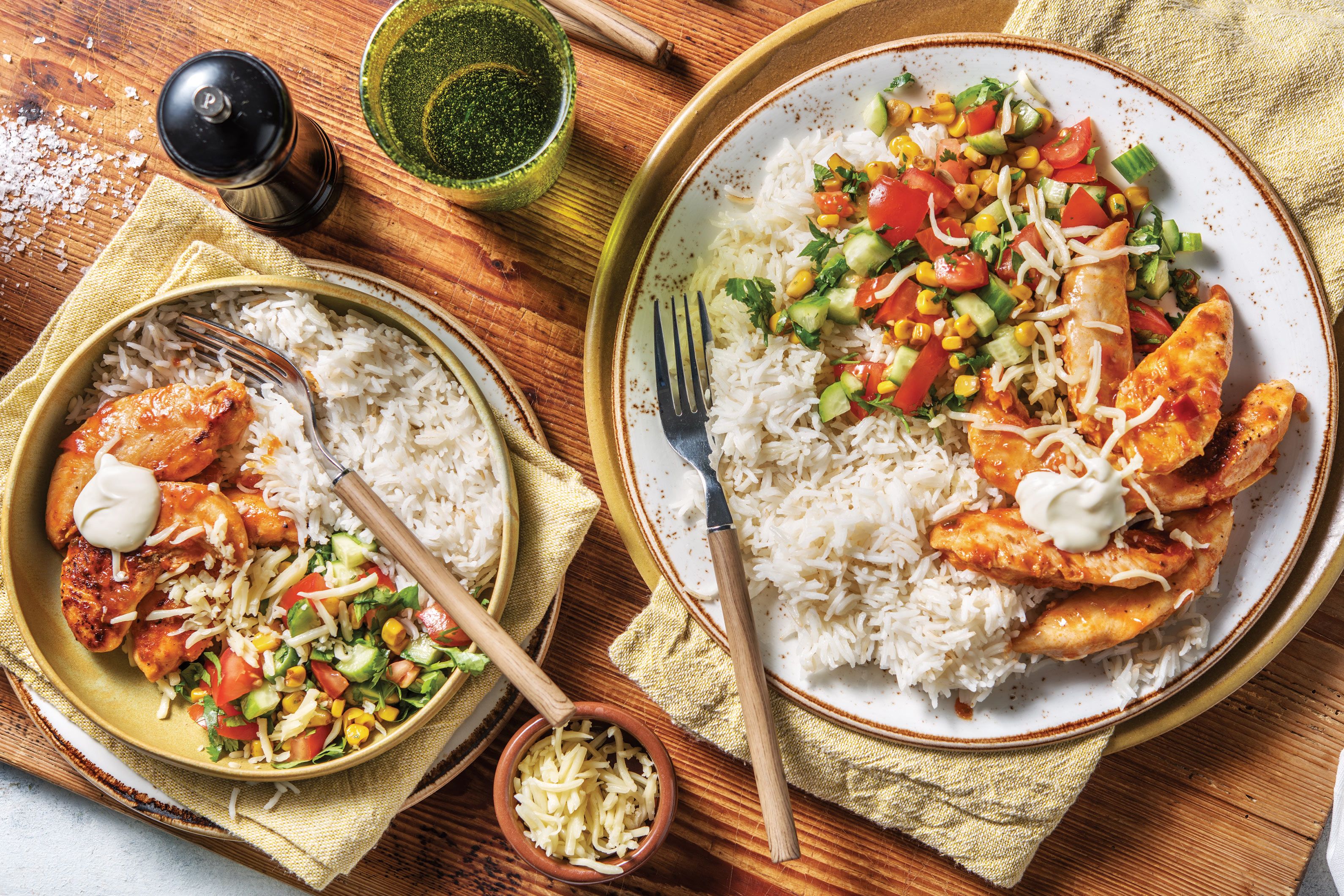Tex-Mex Chicken & Garlic Rice