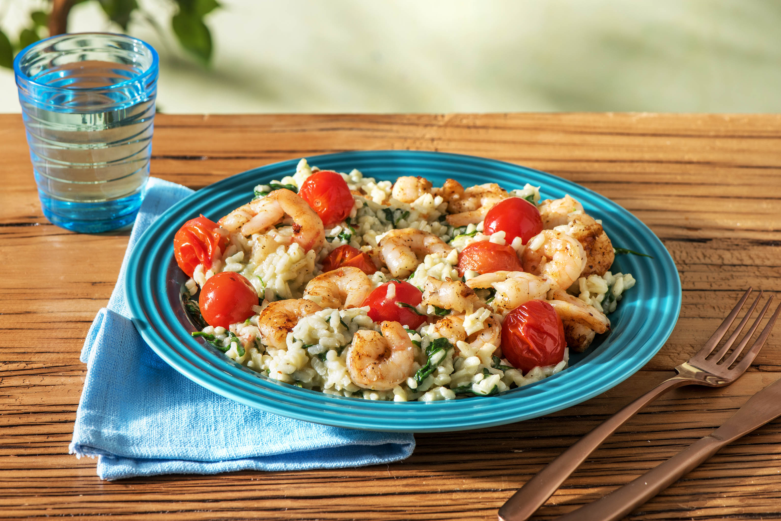 1Pers. Risotto mit Garnelen