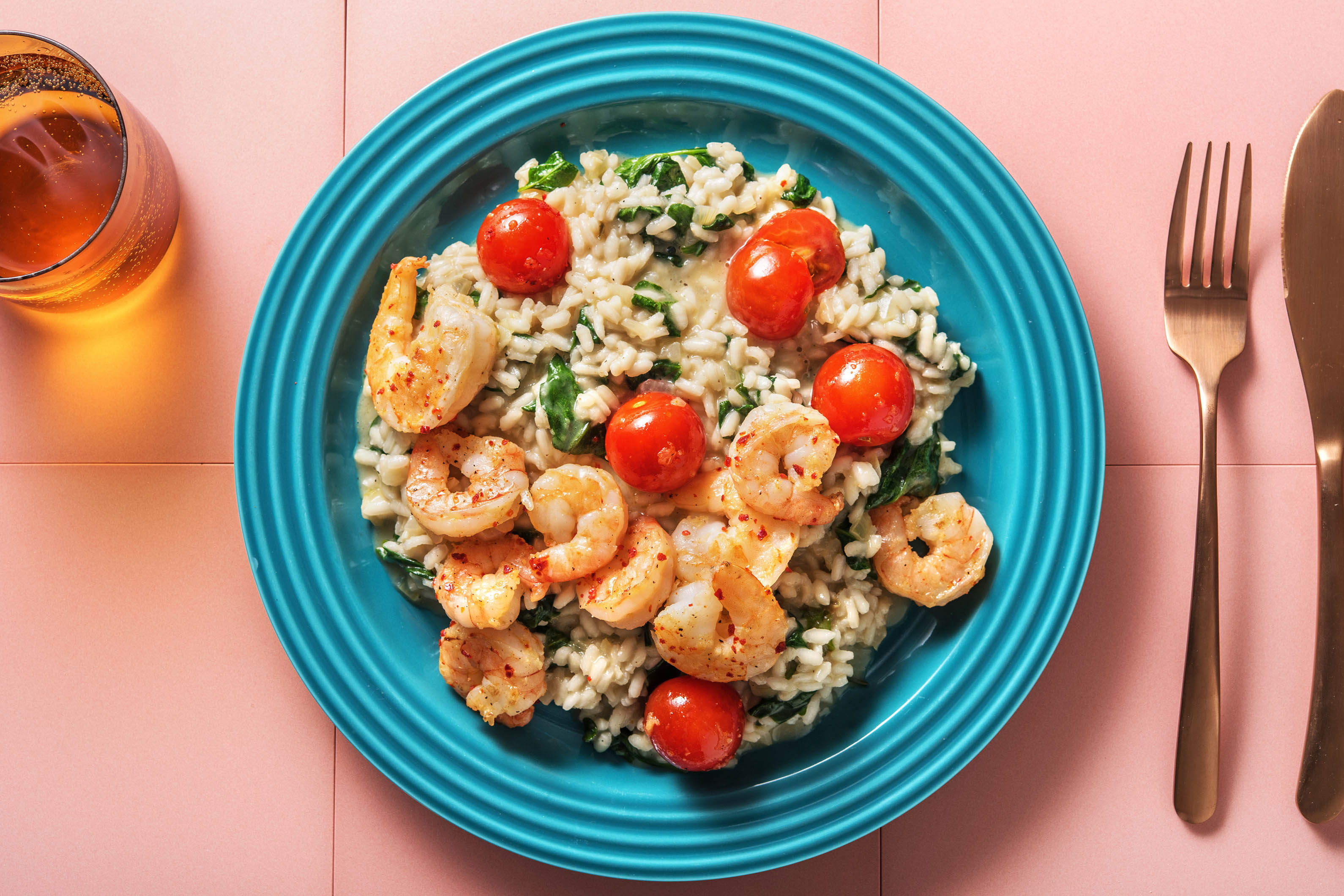 Risotto mit Garnelen