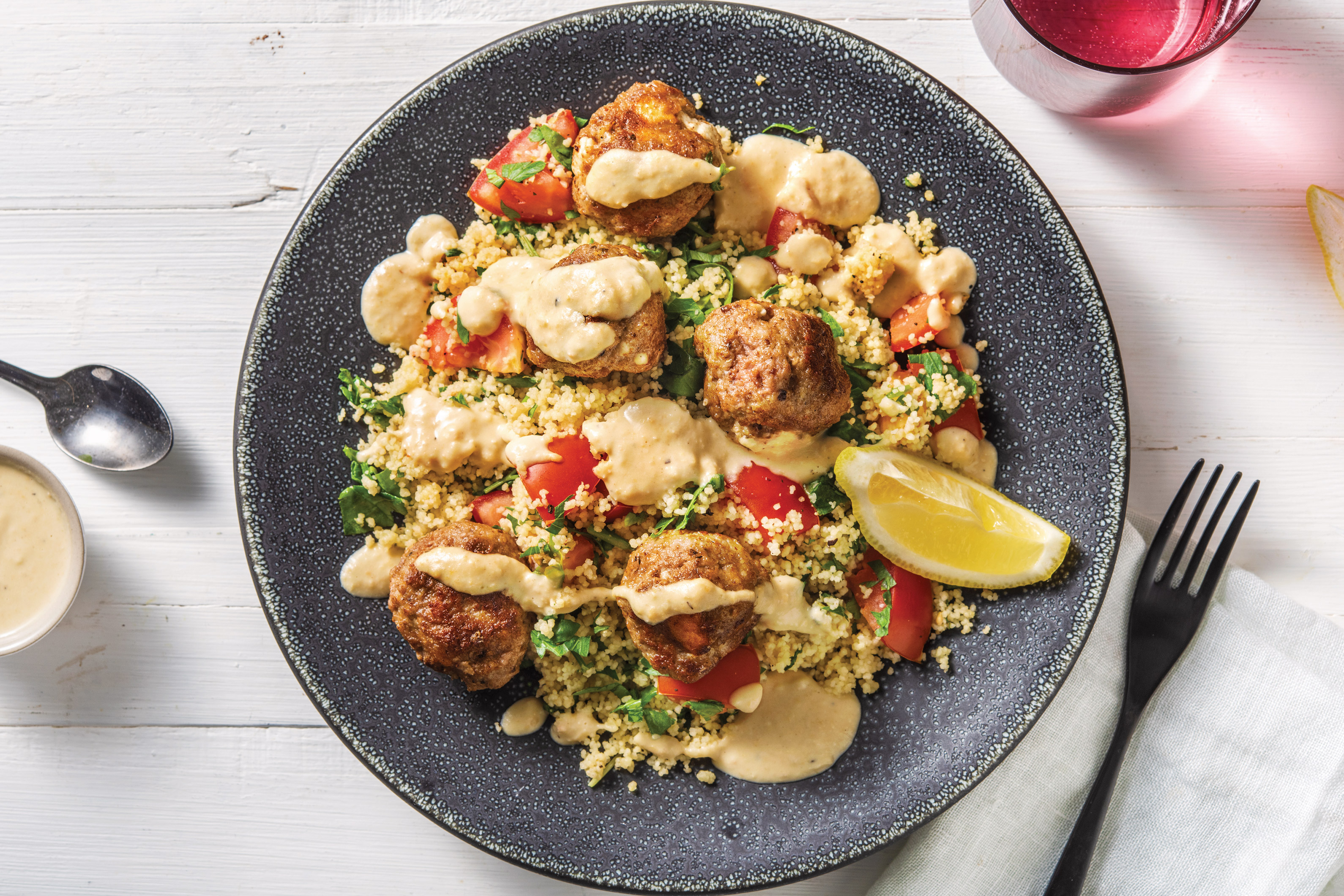 Lebanese Beef & Feta Meatballs