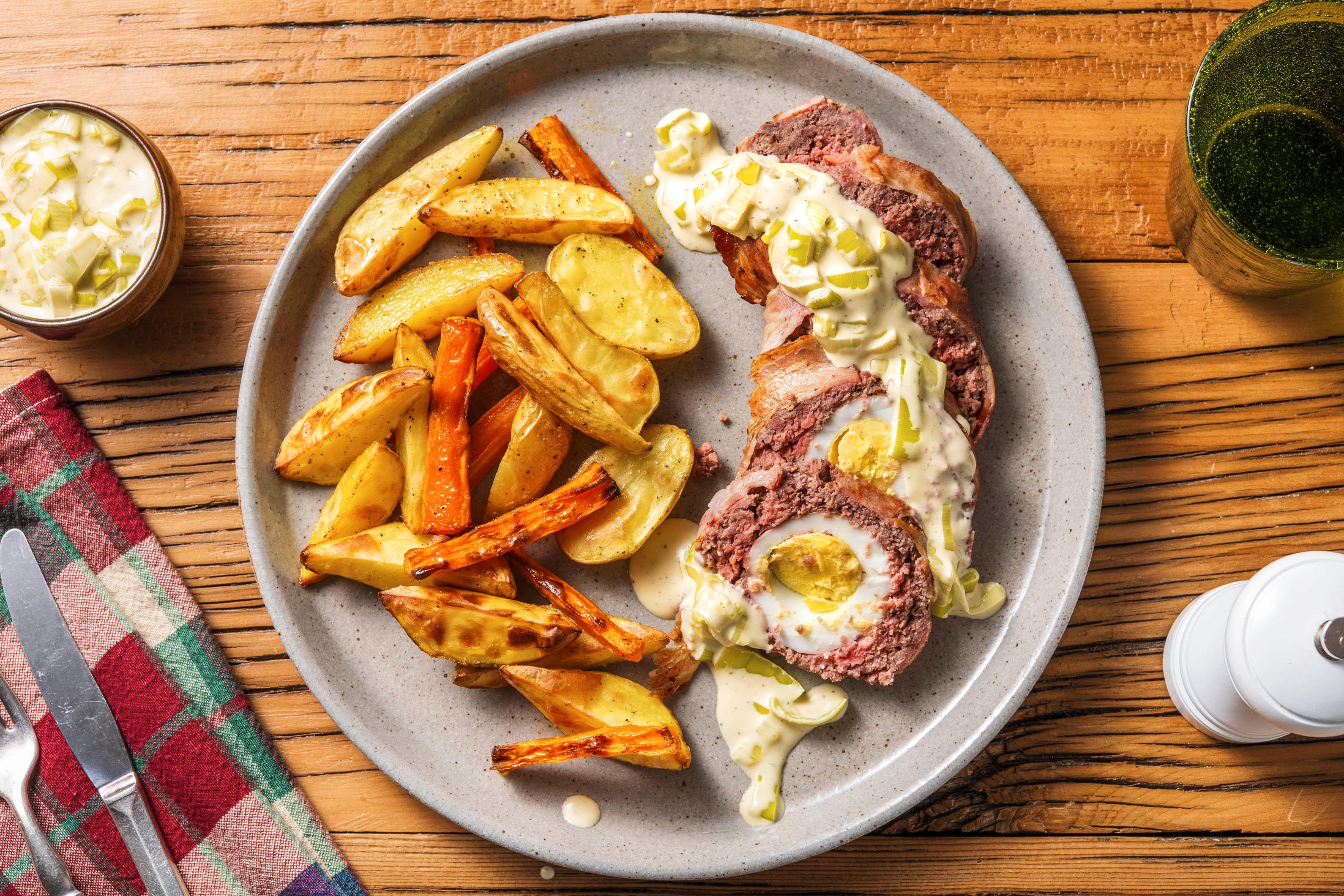 Falscher Hase: Mit Ei gefüllter Hackbraten