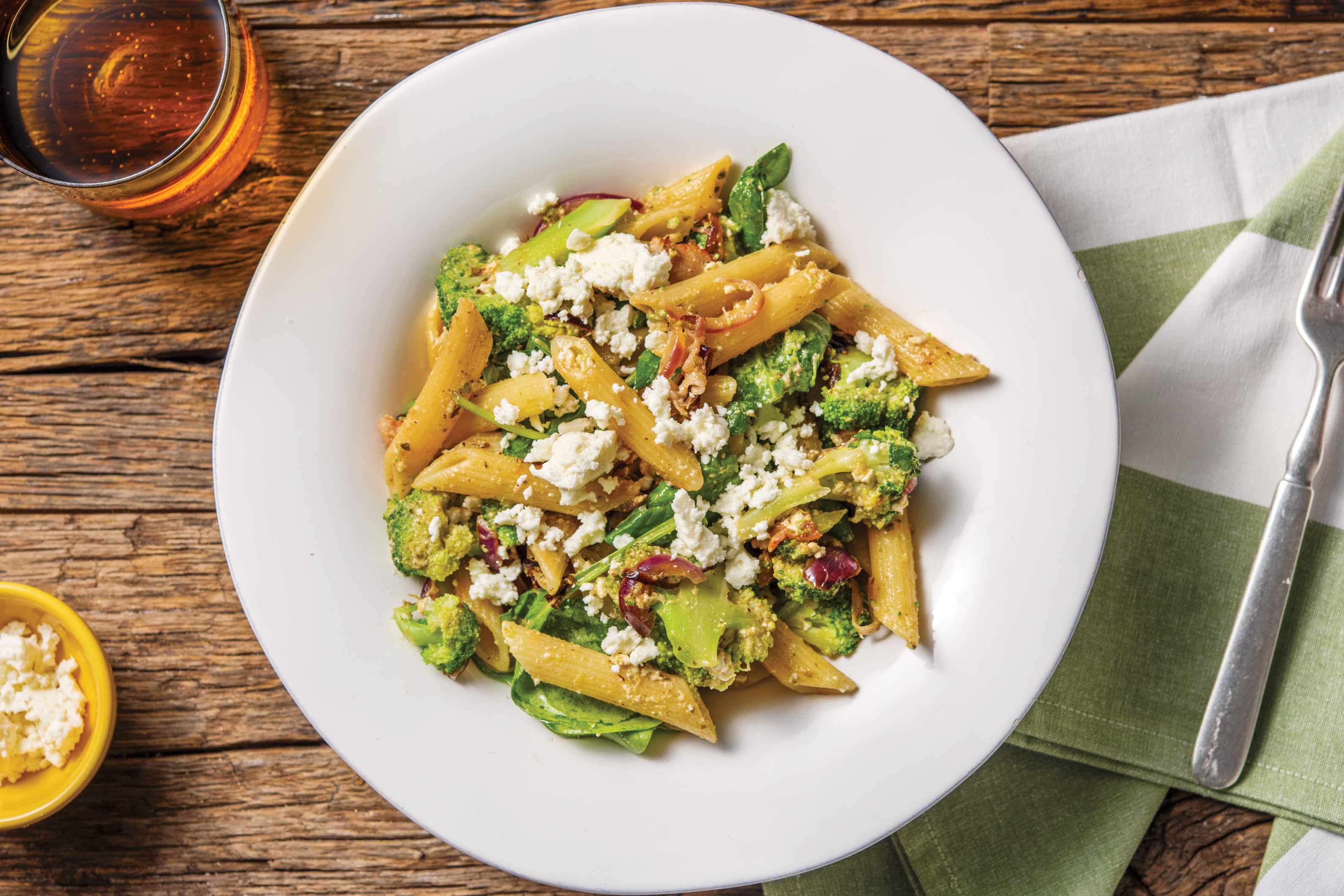 Bacon, Lemon & Pesto Penne