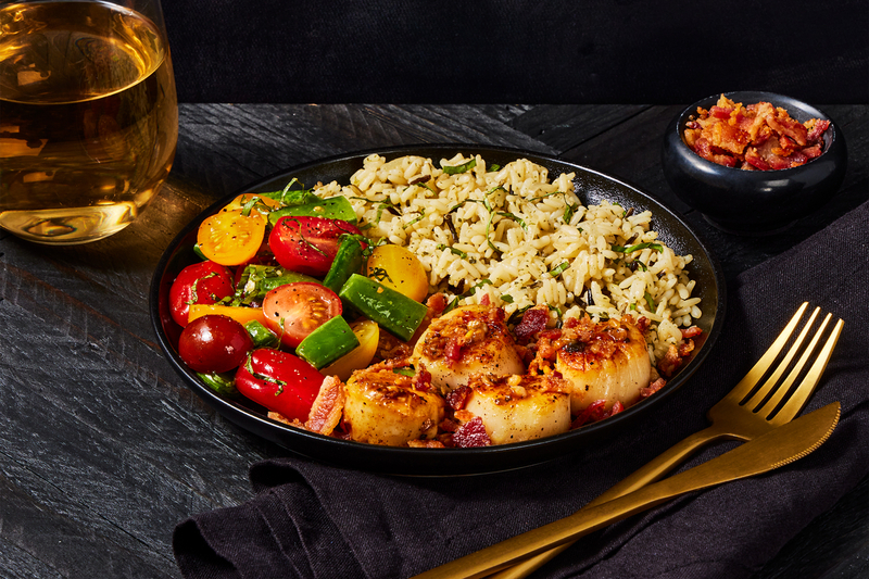 Lemon-Garlic Seared Scallops 