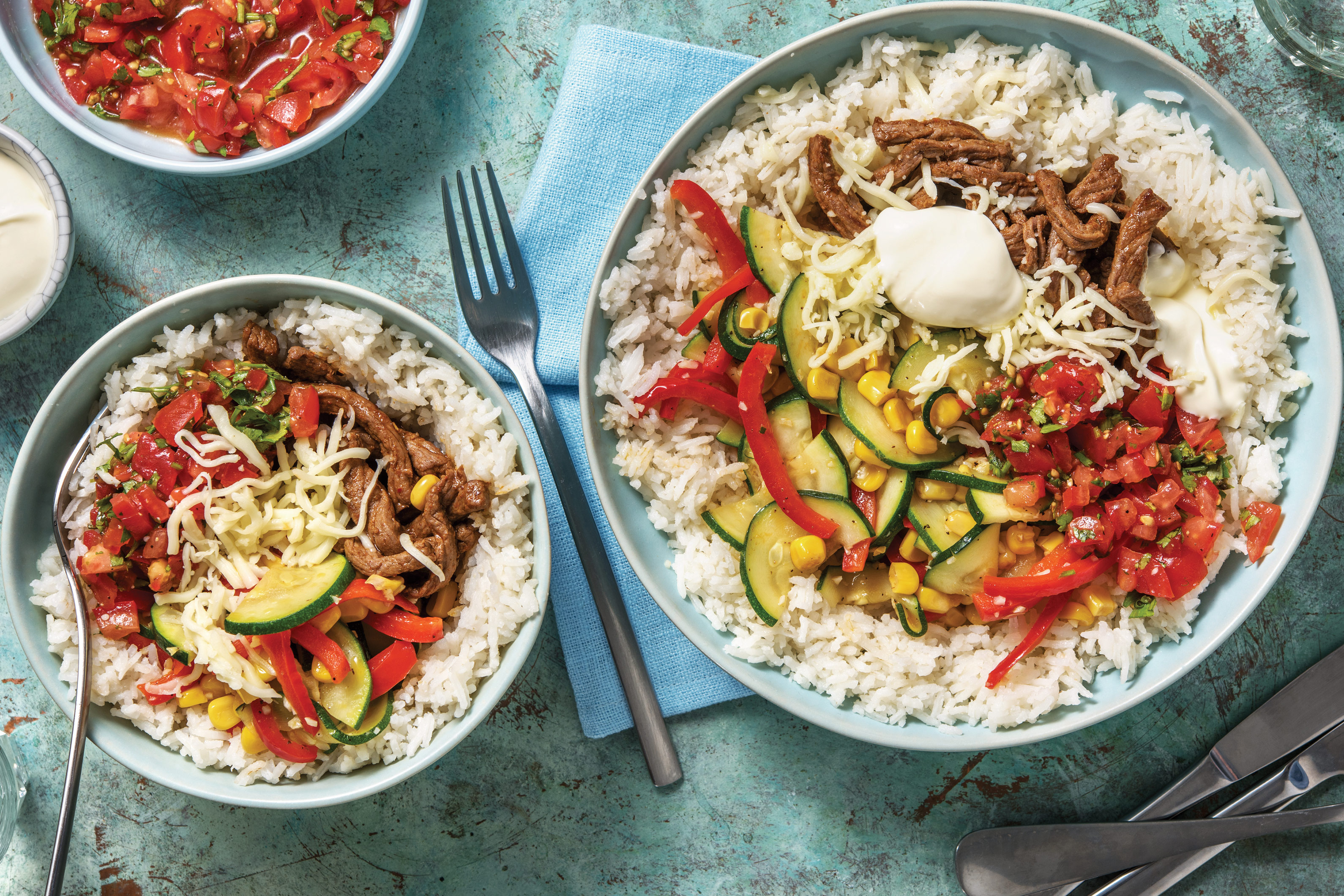 American Beef & Veggie Rice Bowl