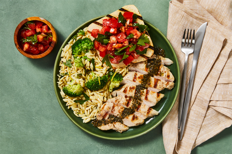 Côtelettes de porc grillées au beurre de porchetta