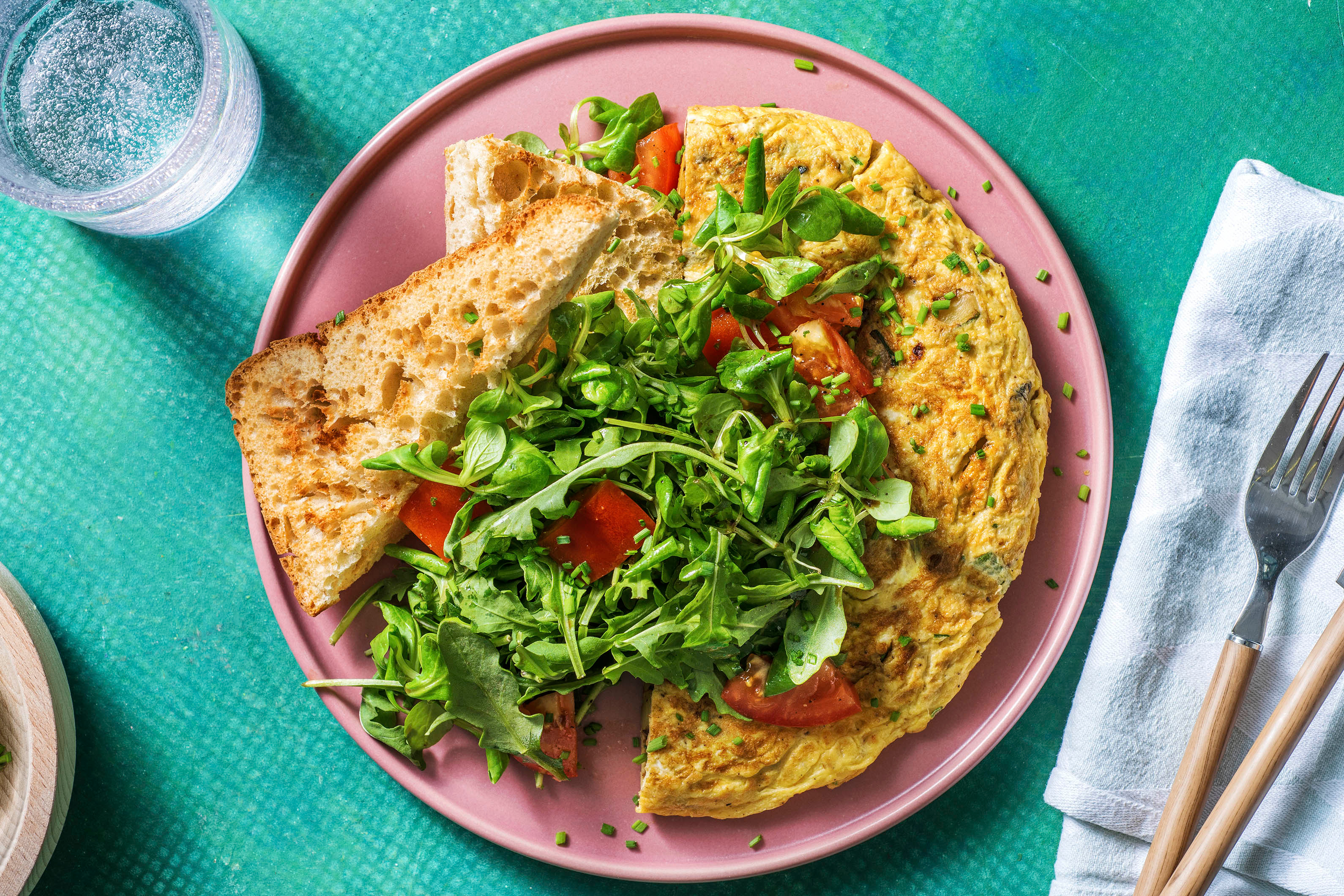 Omelette paysanne aux légumes et pommes de terre
